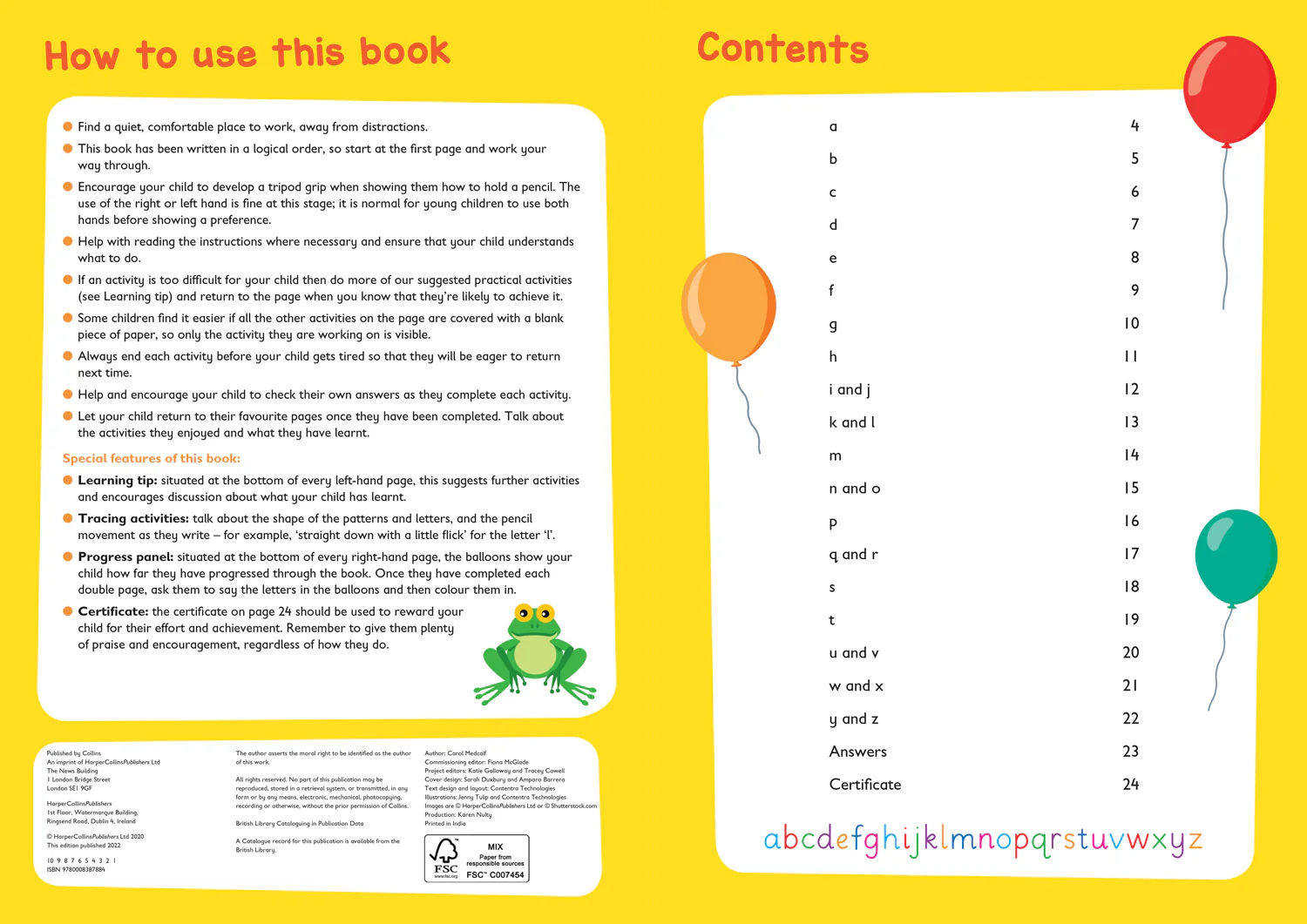 Collins Easy Learning Preschool - First Letters Ages 3-5: Ideal for home learning