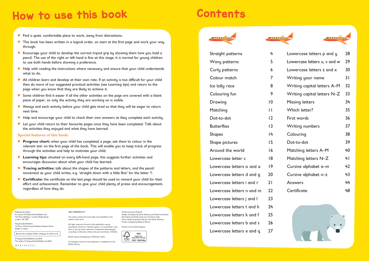Collins Easy Learning Preschool - Writing Bumper Book Ages 3-5: Ideal for home learning