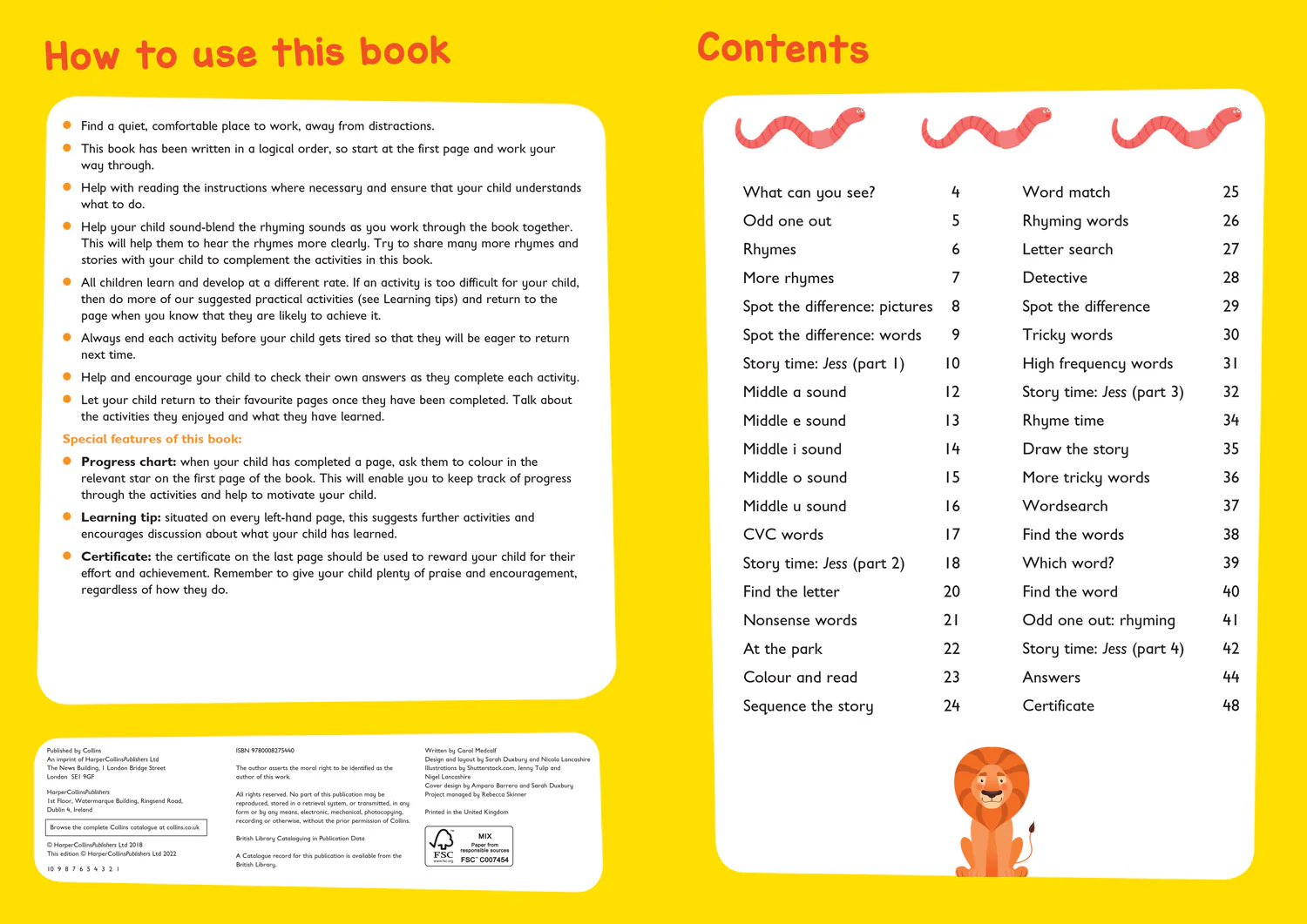 Collins Easy Learning Preschool - Reading and Rhyme Bumper Book Ages 3-5: Ideal for home learning