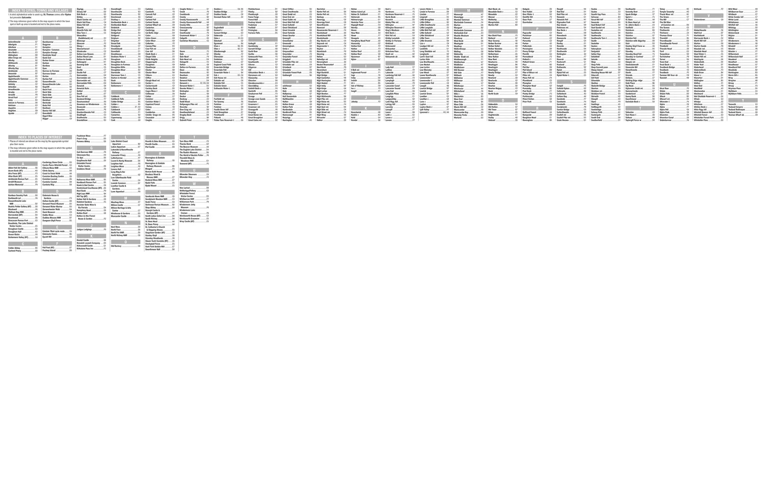 Lake District A-Z Visitors Map