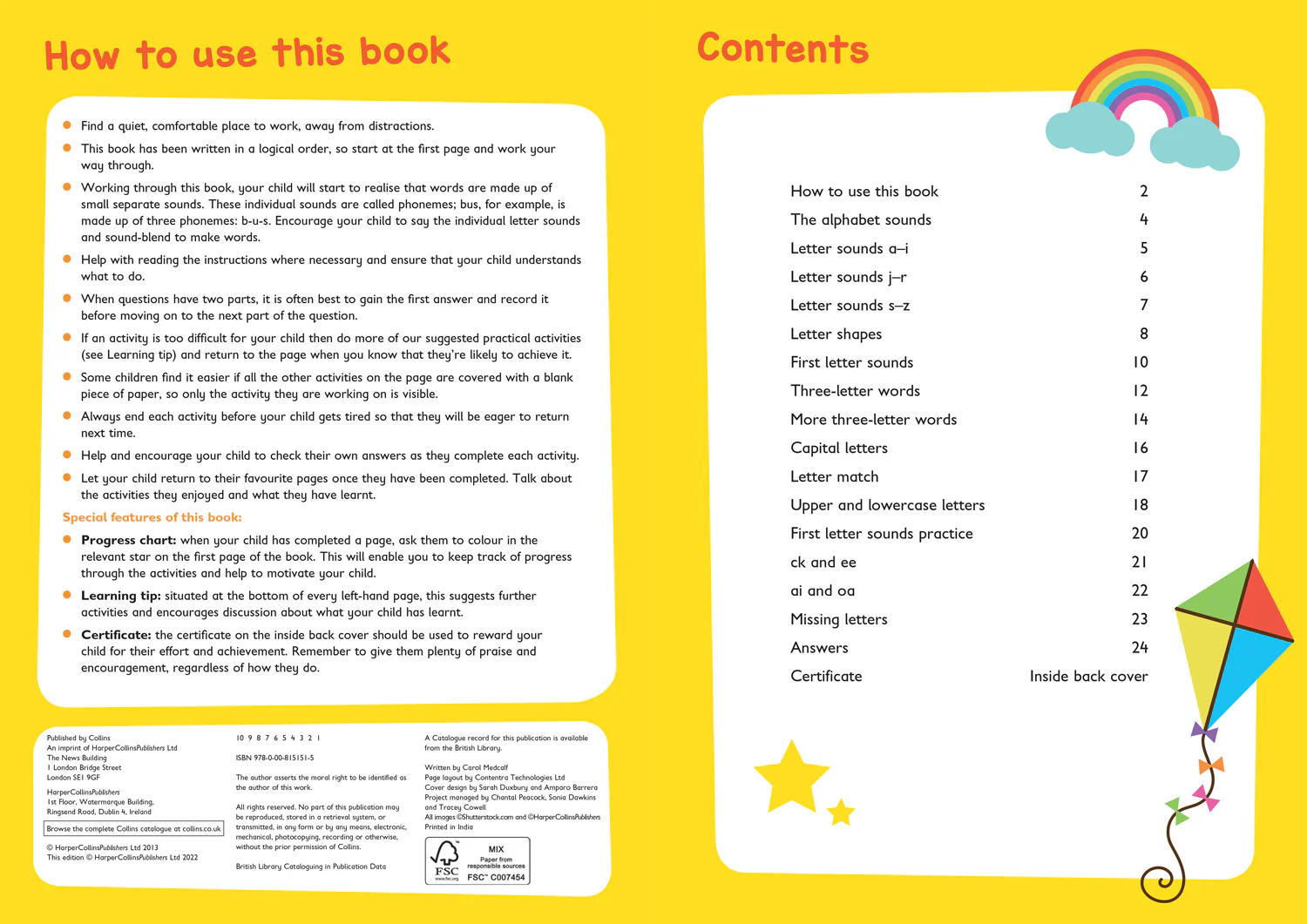 Collins Easy Learning Preschool - ABC Workbook Ages 3-5: Ideal for home learning