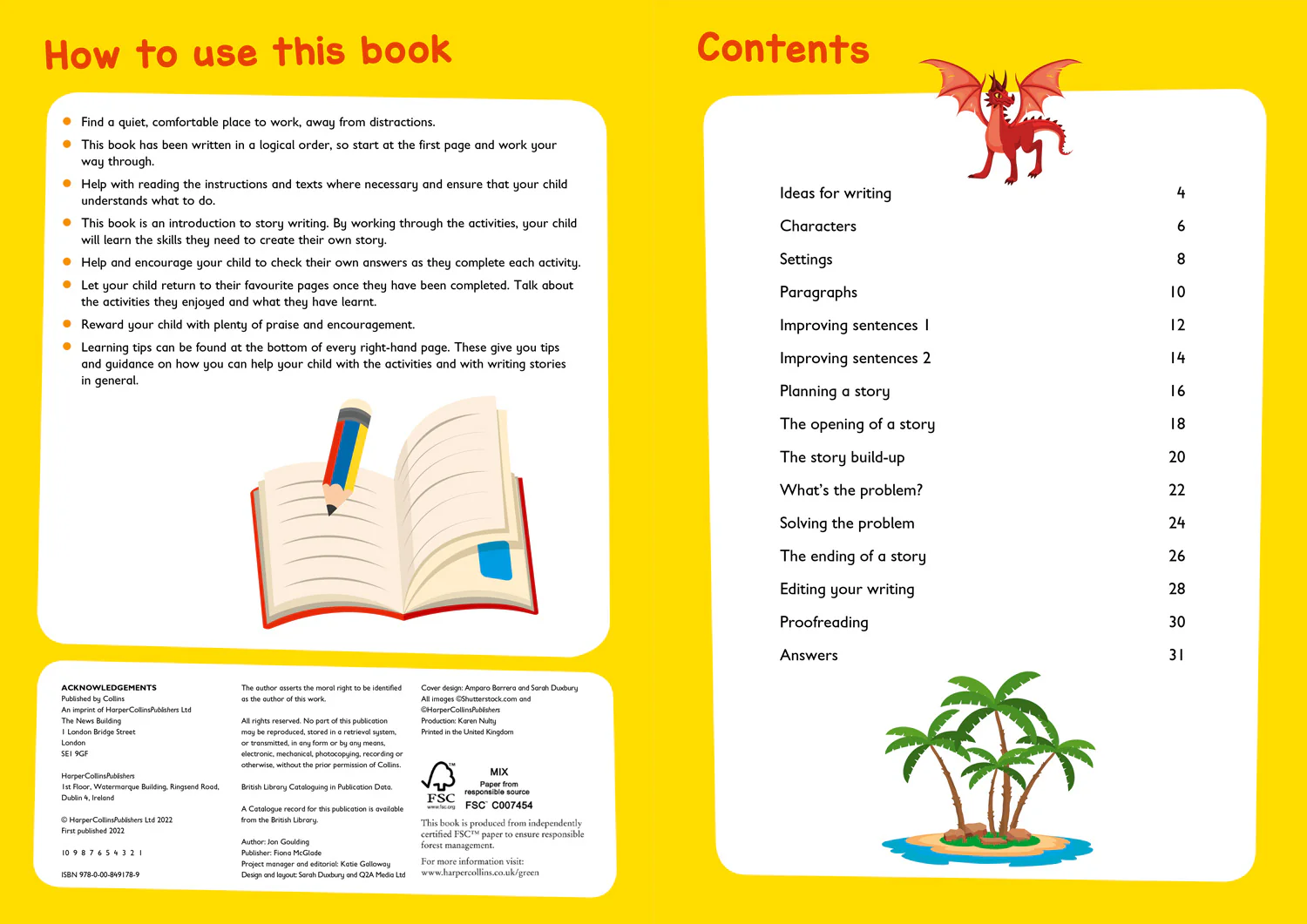 Collins Easy Learning KS2 - Story Writing Activity Book Ages 7-9