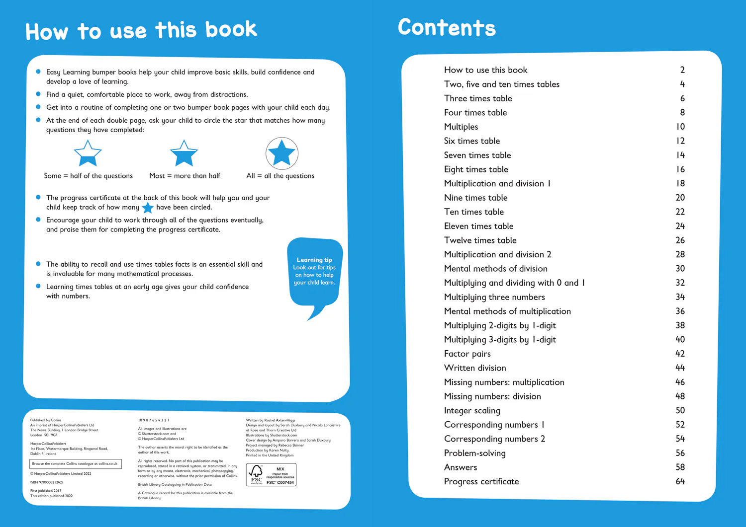 Collins Easy Learning KS2 - Multiplication & Division Bumper Book Ages 7-9: Ideal for home learning