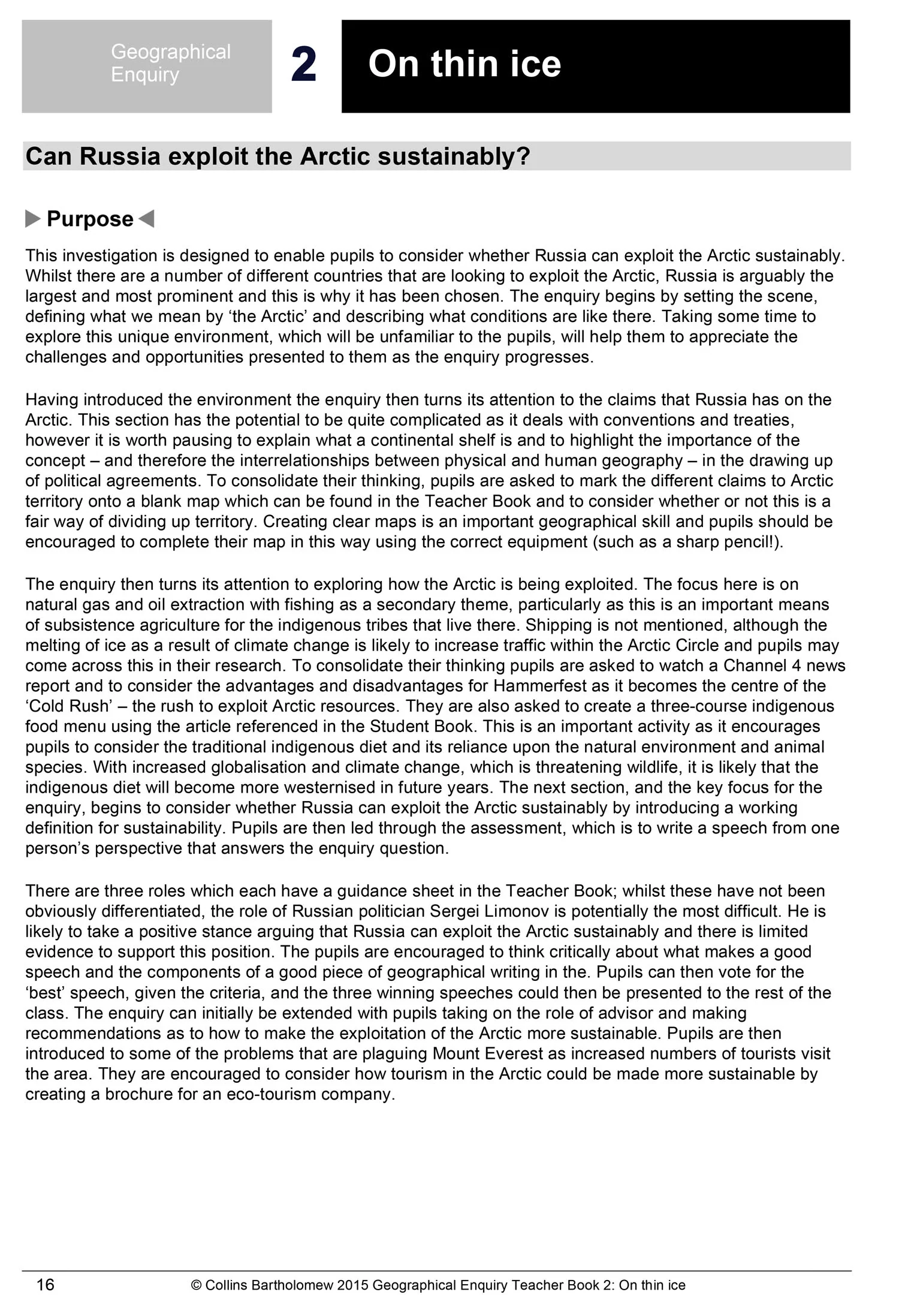 Collins Key Stage 3 Geography - Geographical Enquiry Teacher's Book 2