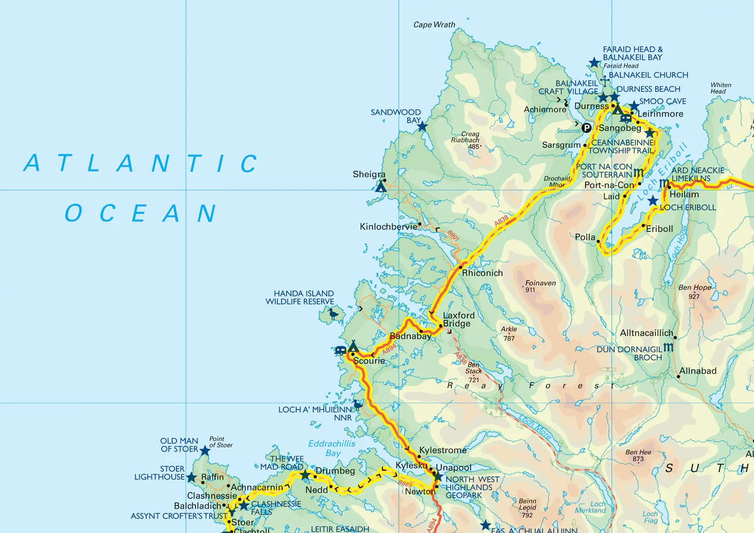 1888-nc500-pocket-map-plan-your-adventure-on-scotland-s-north-coast-500-route-official-map-new-edition--4.webp NC500 Pocket Map: Plan your adventure on Scotland’s North Coast 500 route official map (New edition)