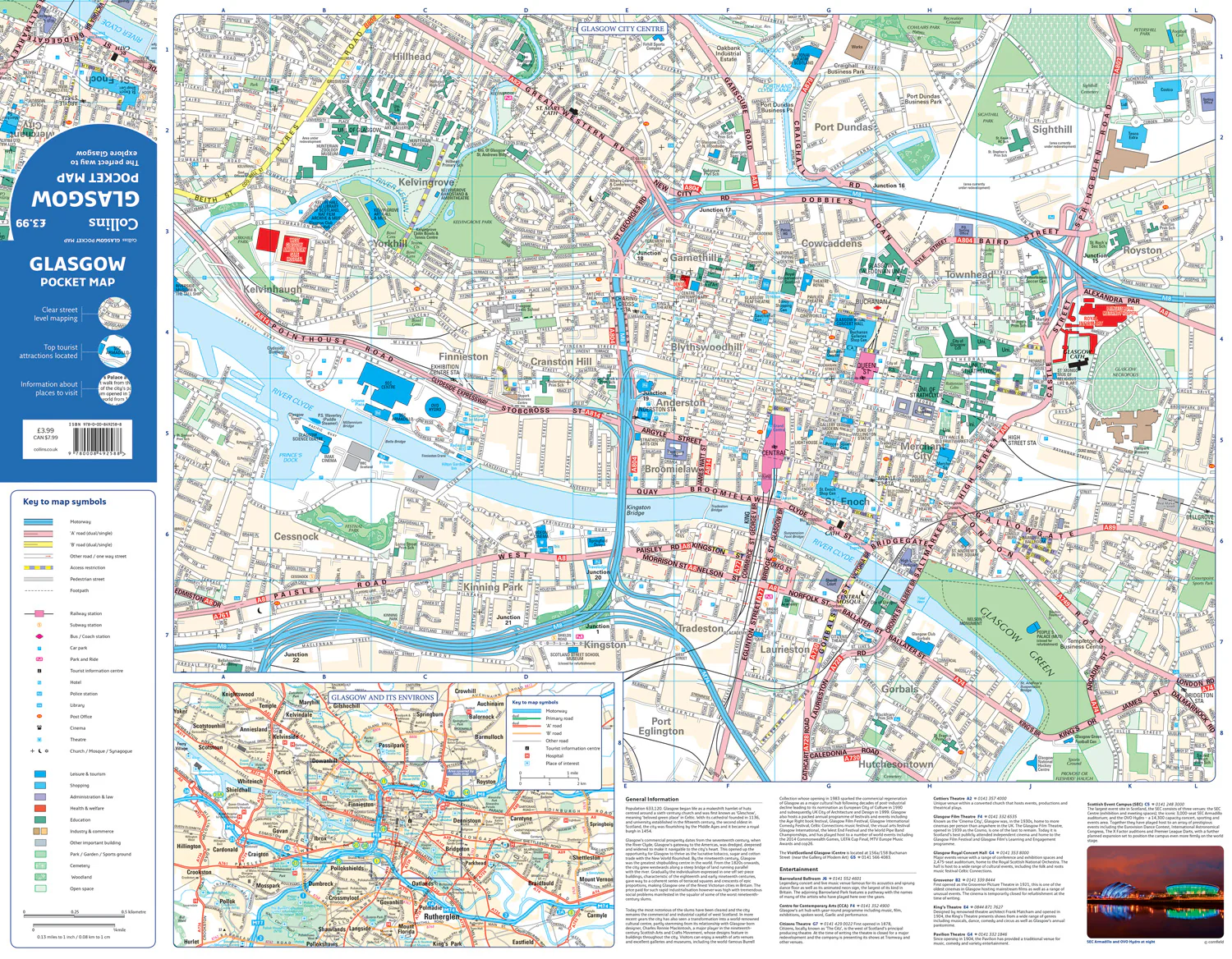 Glasgow Pocket Map: The perfect way to explore Glasgow (Second edition)