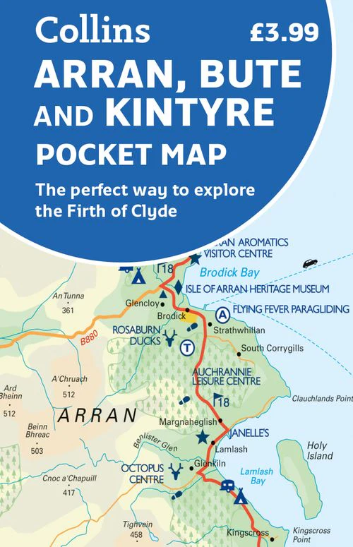 Arran, Bute and Kintyre Pocket Map: The perfect way to explore the Firth of Clyde