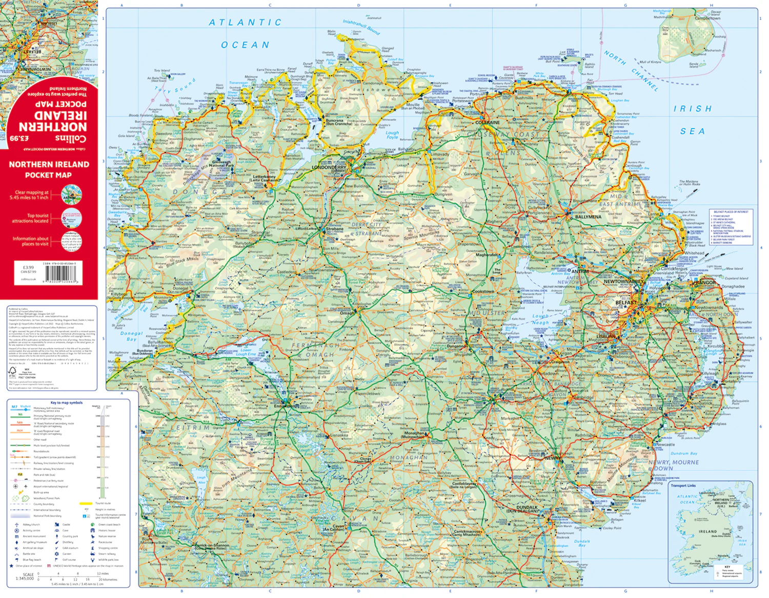 Northern Ireland Pocket Map: The perfect way to explore Northern Ireland
