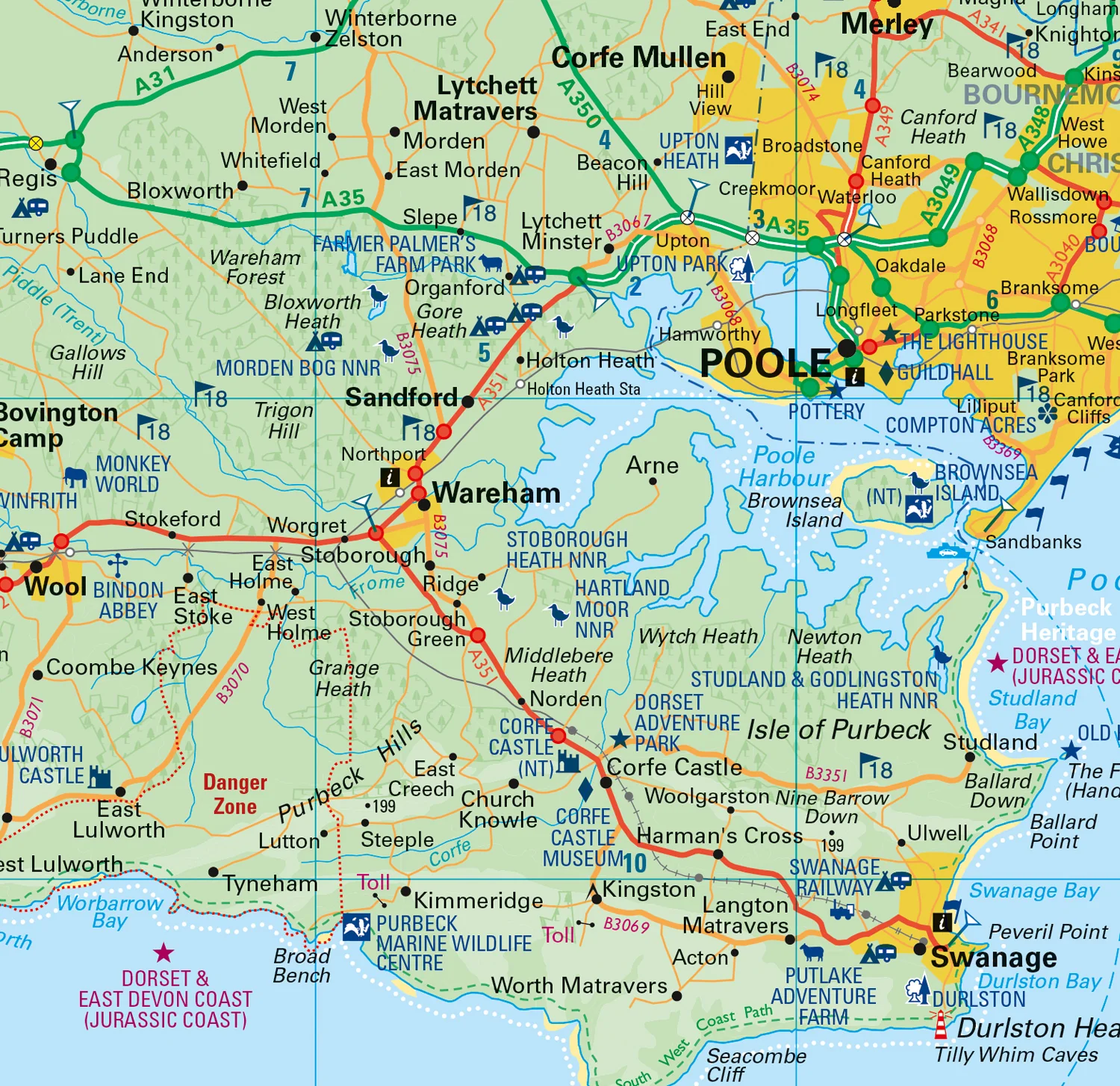Dorset Pocket Map: The perfect way to explore Dorset