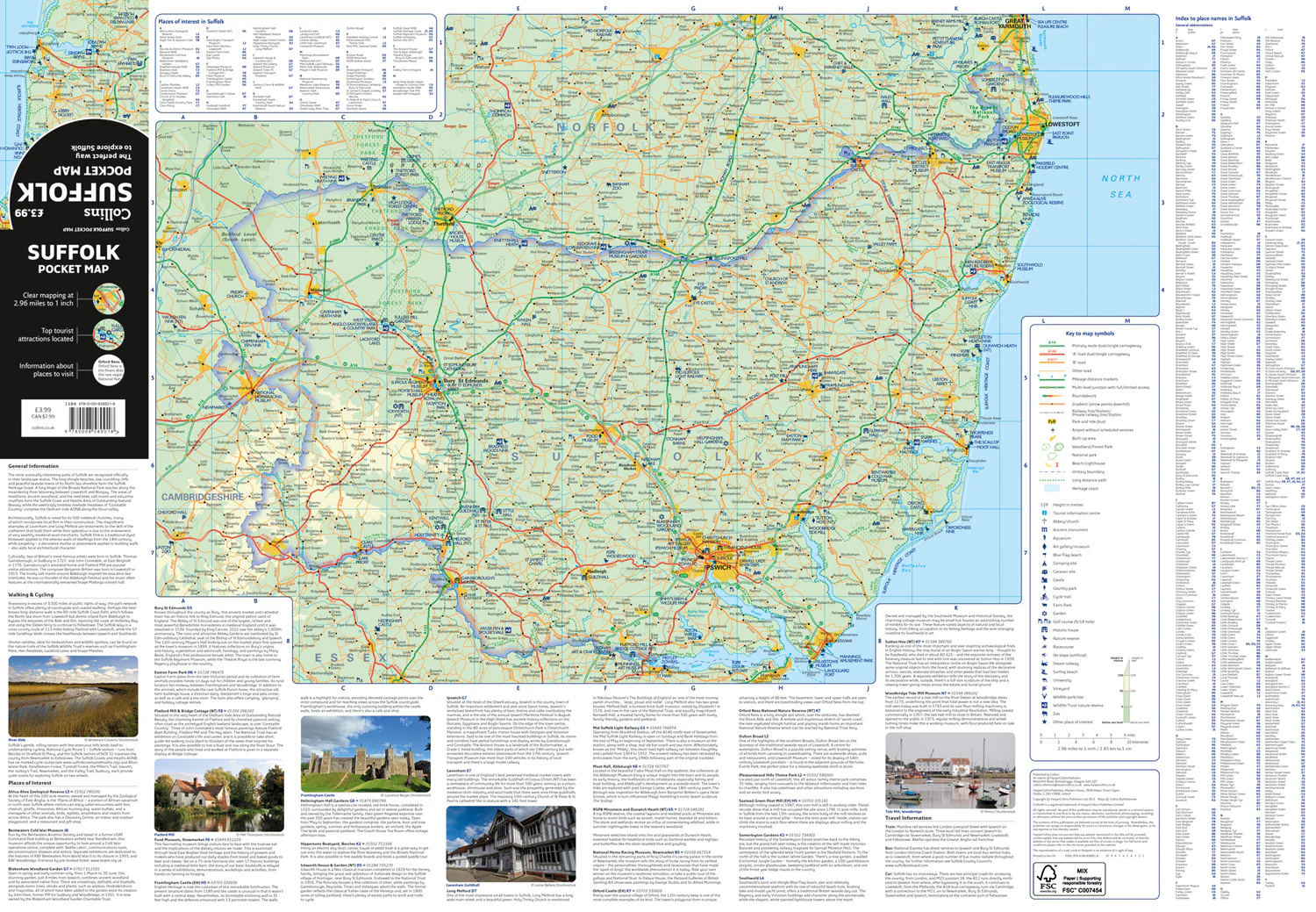 Suffolk Pocket Map: The perfect way to explore the Suffolk