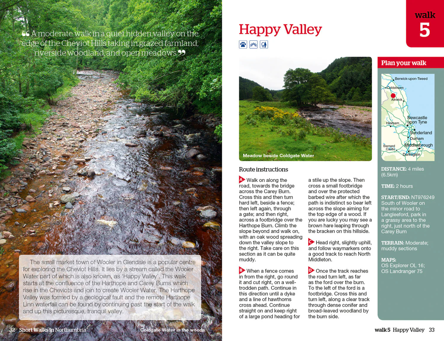Short Walks in Northumbria: Guide to 20 local walks (New edition)