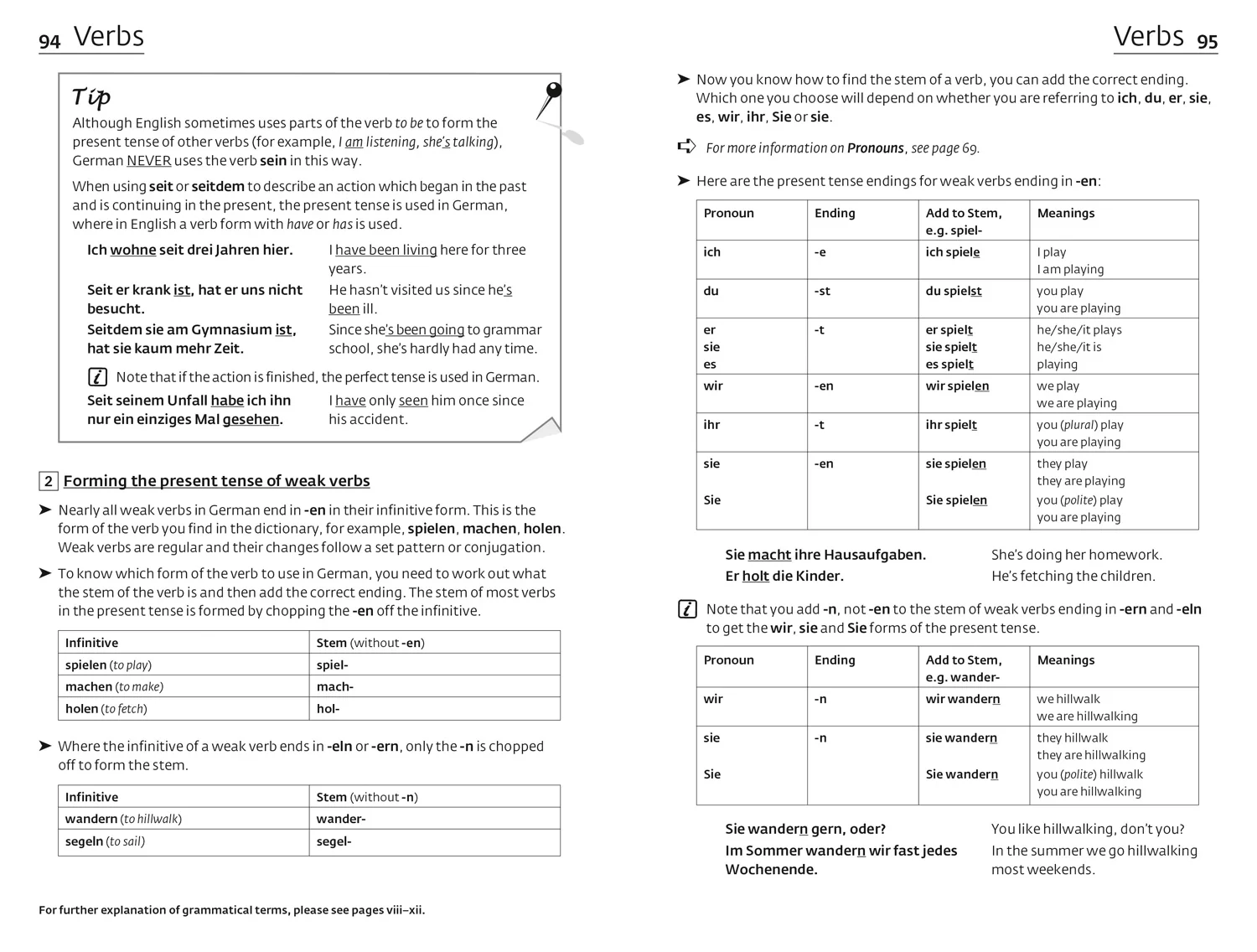 Collins Easy Learning - Easy Learning German Grammar: Trusted support for learning (Fourth edition)