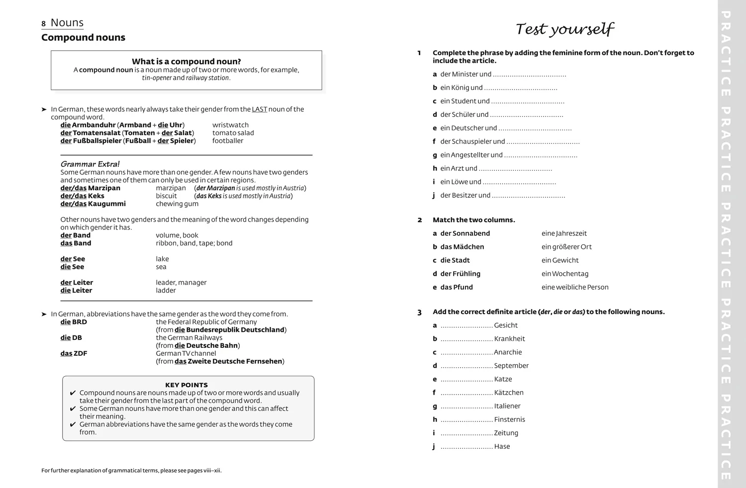 Collins Easy Learning - Easy Learning German Grammar and Practice: Trusted support for learning (Second edition)