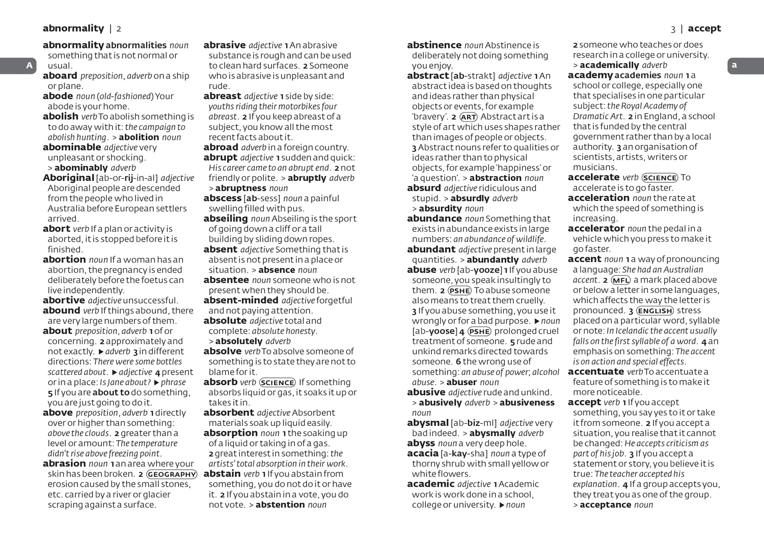 Collins School Dictionary: Gift Edition