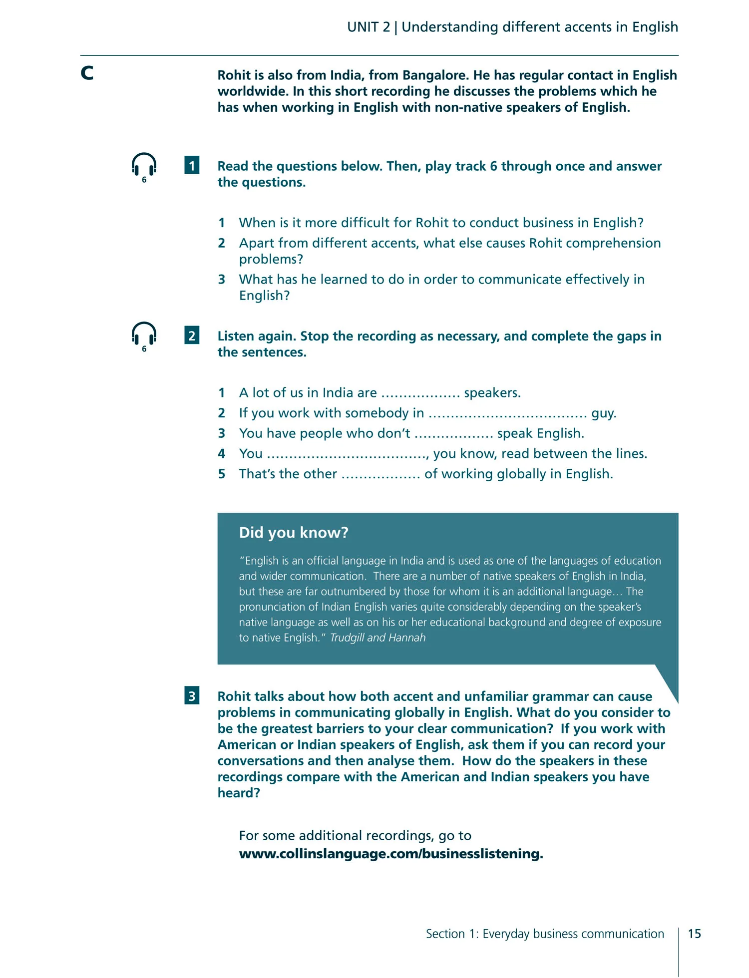 Collins Business Skills and Communication - Business Listening: B1-C2 (First edition)