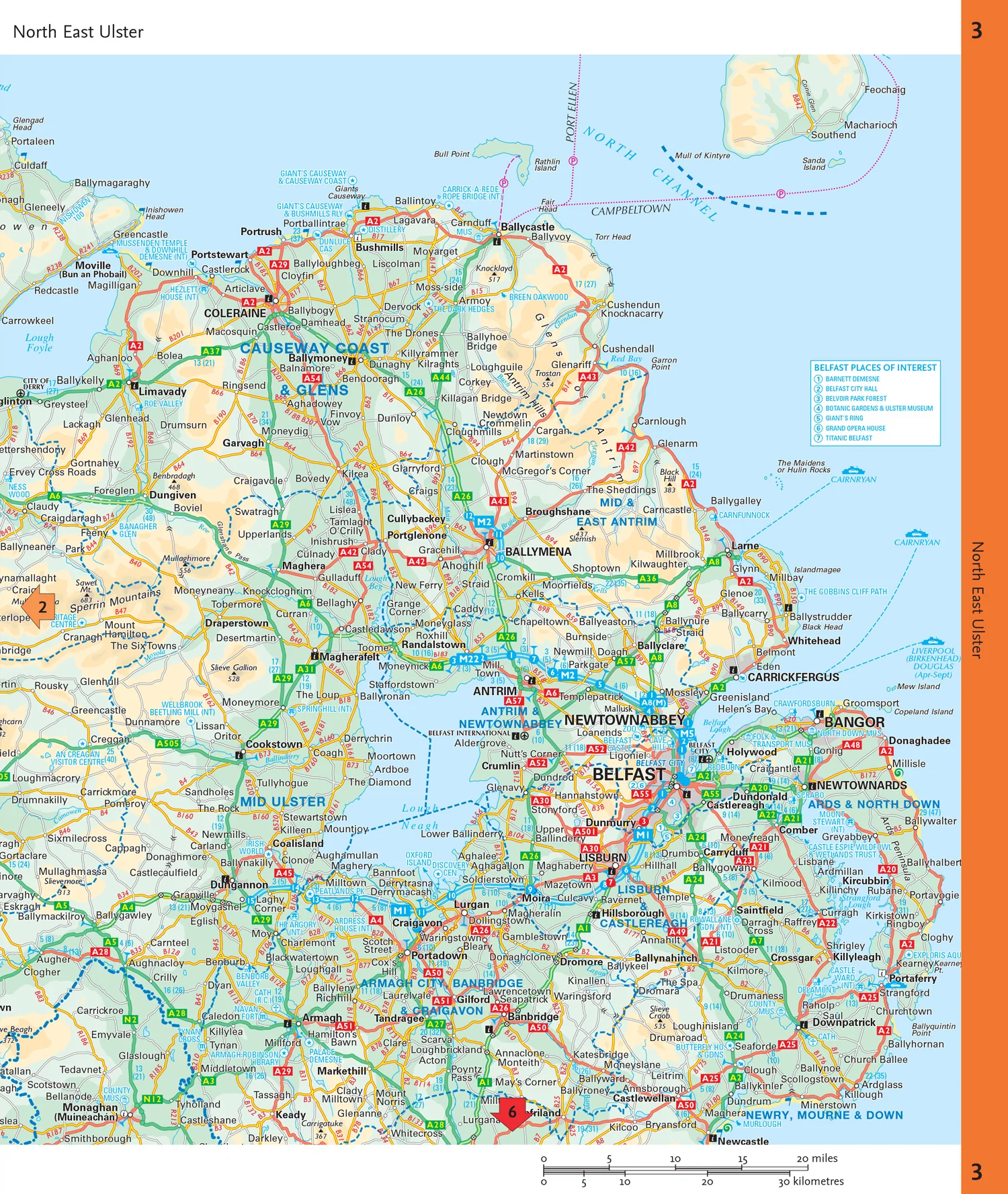 Collins Road Atlas - Map of Ireland Handy: Ideal for route planning
