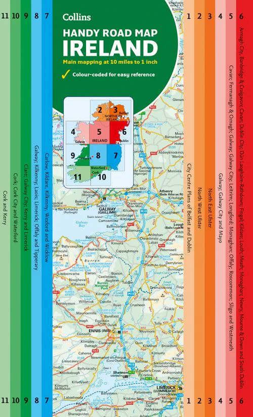 2291-collins-road-atlas-map-of-ireland-handy-ideal-for-route-planning-4.webp Collins Road Atlas - Map of Ireland Handy: Ideal for route planning