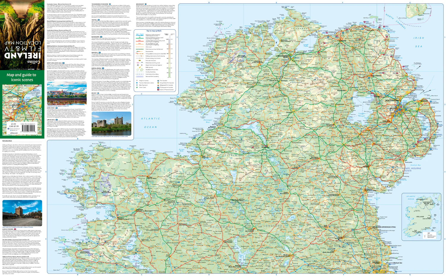 Collins Ireland Film and TV Location Map