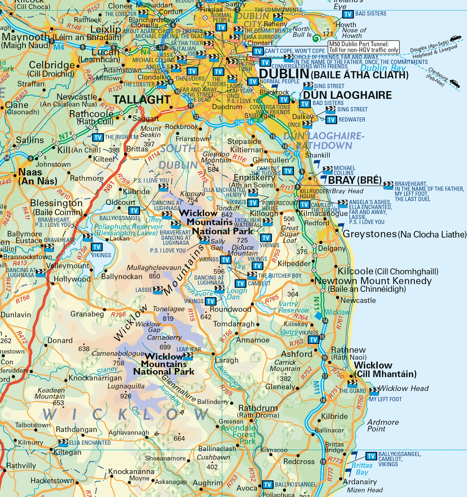 Collins Ireland Film And TV Location Map - Collins