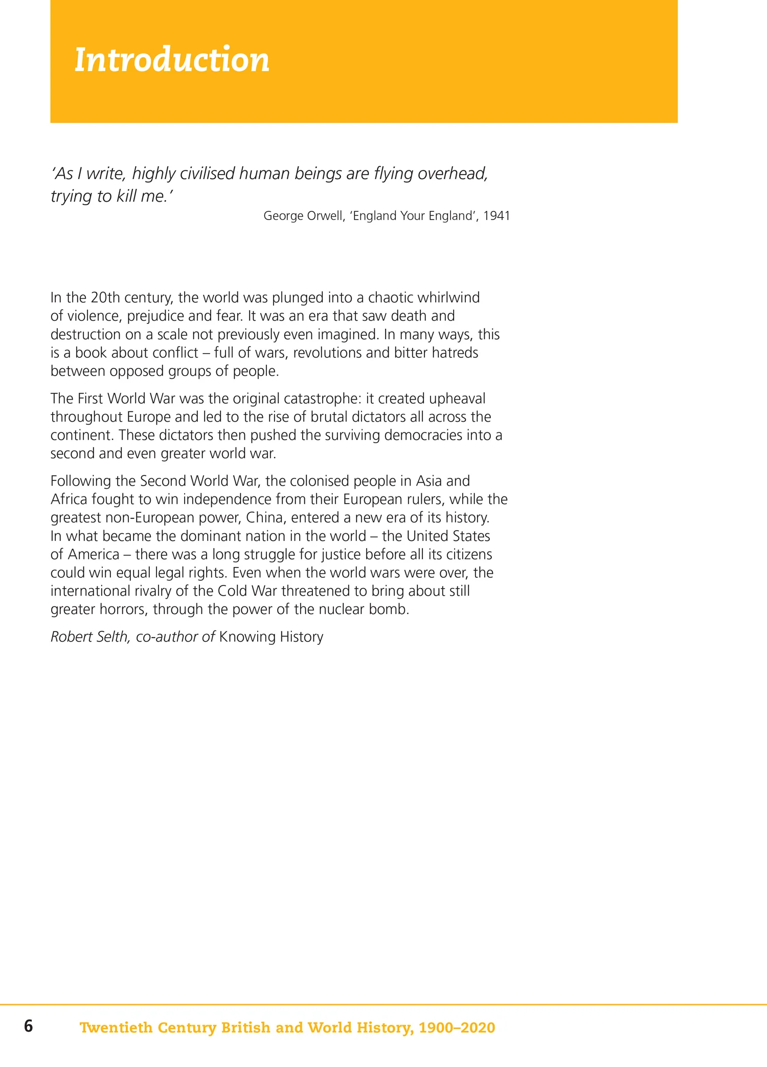 Knowing History - Twentieth Century British and World History 1900-2020: (Second edition)