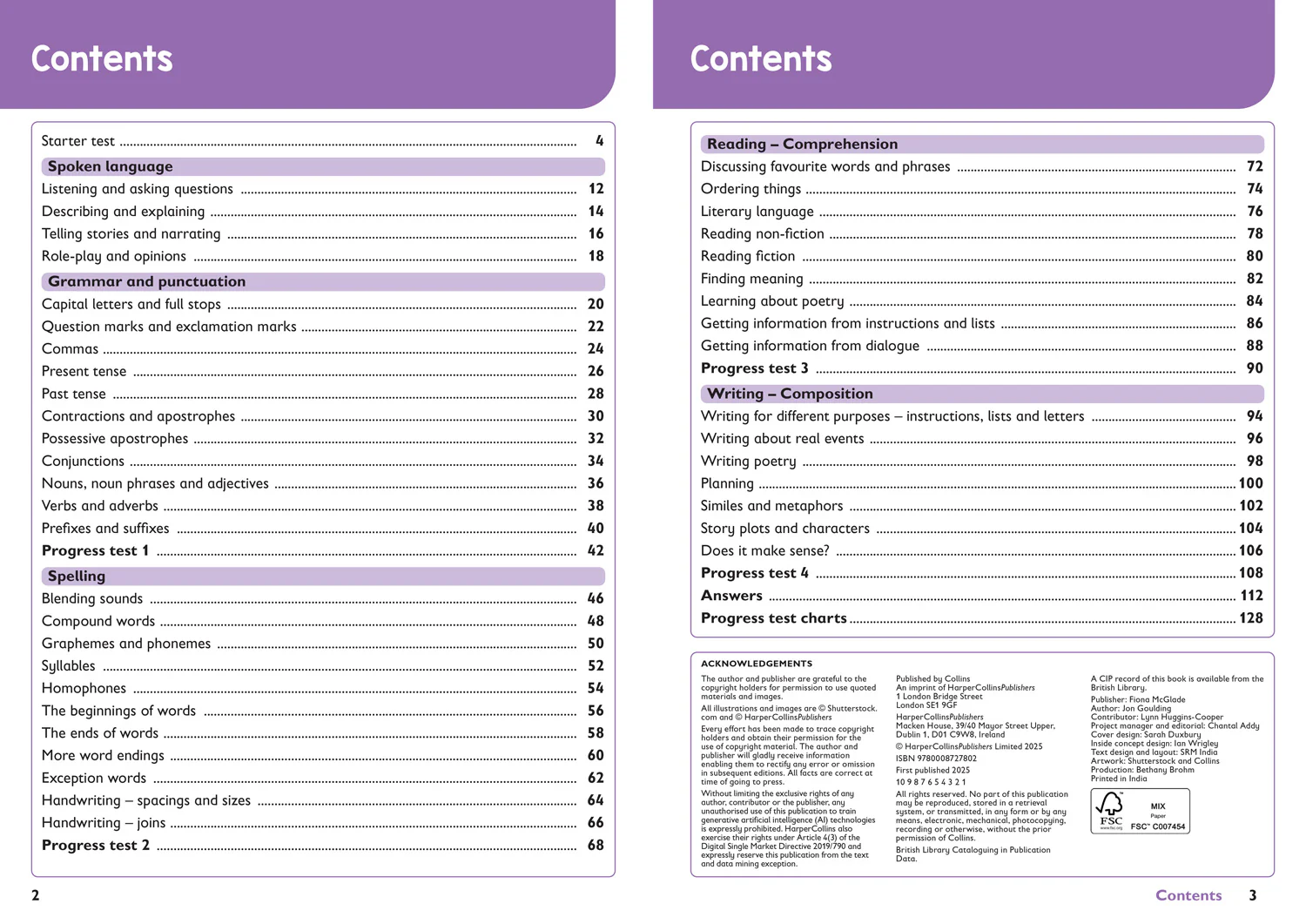 Collins KS1 Practice - Year 2 English Targeted Practice Workbook: Ideal for use at home and school (Second edition)