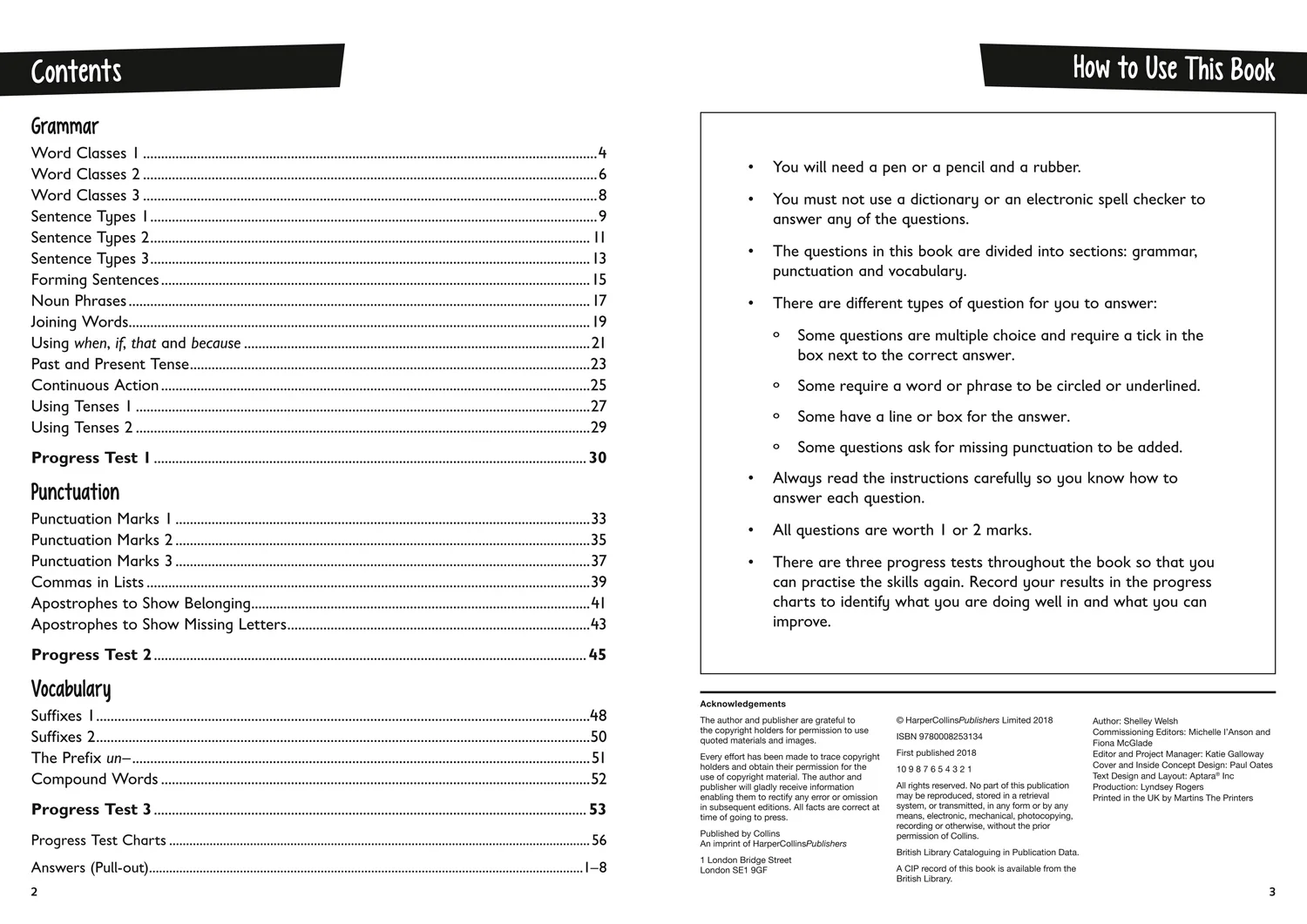 Collins KS1 Practice - KS1 Grammar, Punctuation and Spelling Practice Book: Ideal for use at home