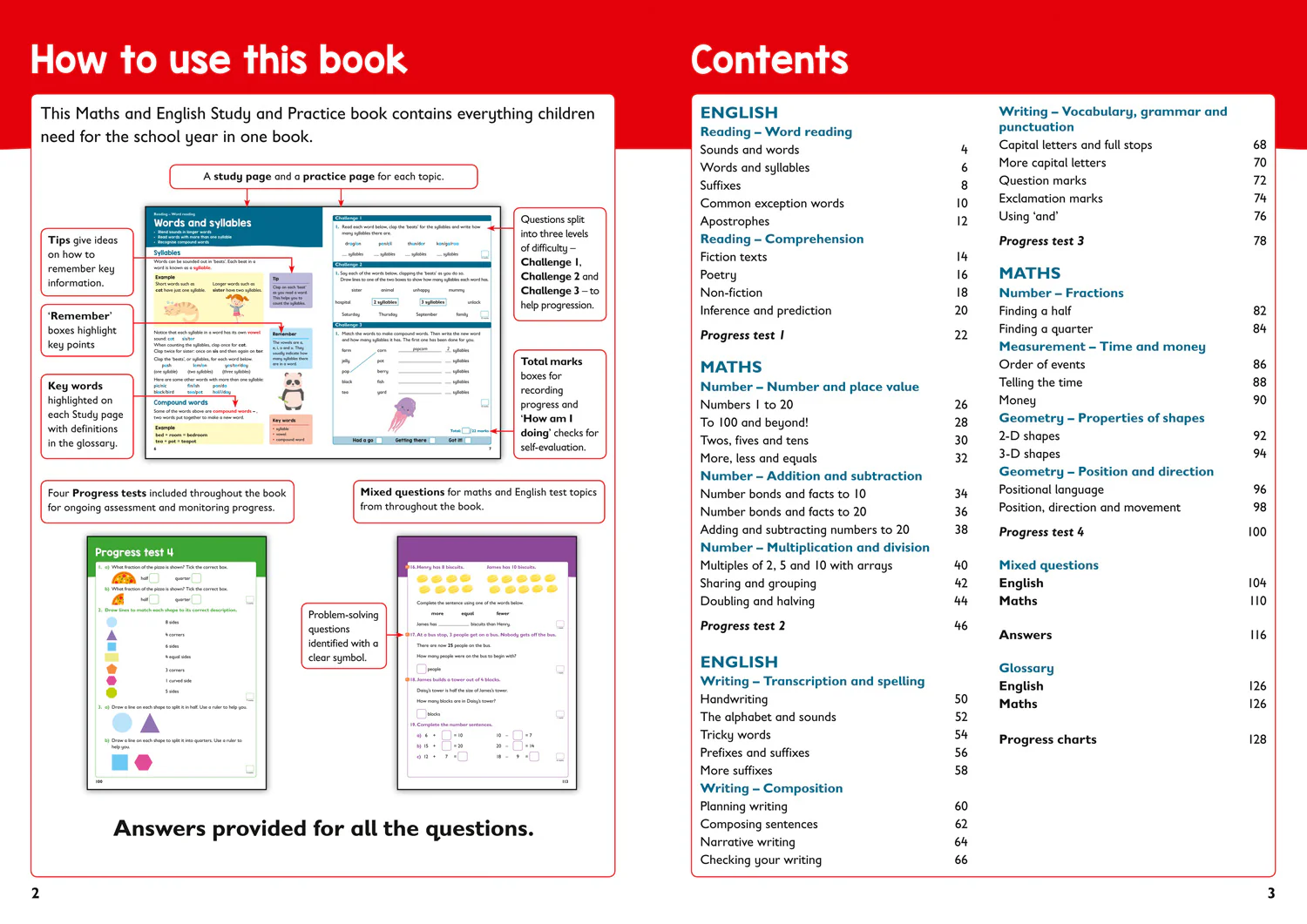 Collins KS1 Practice - Year 1 Maths and English KS1 Targeted Study & Practice Book: Ideal for use at home