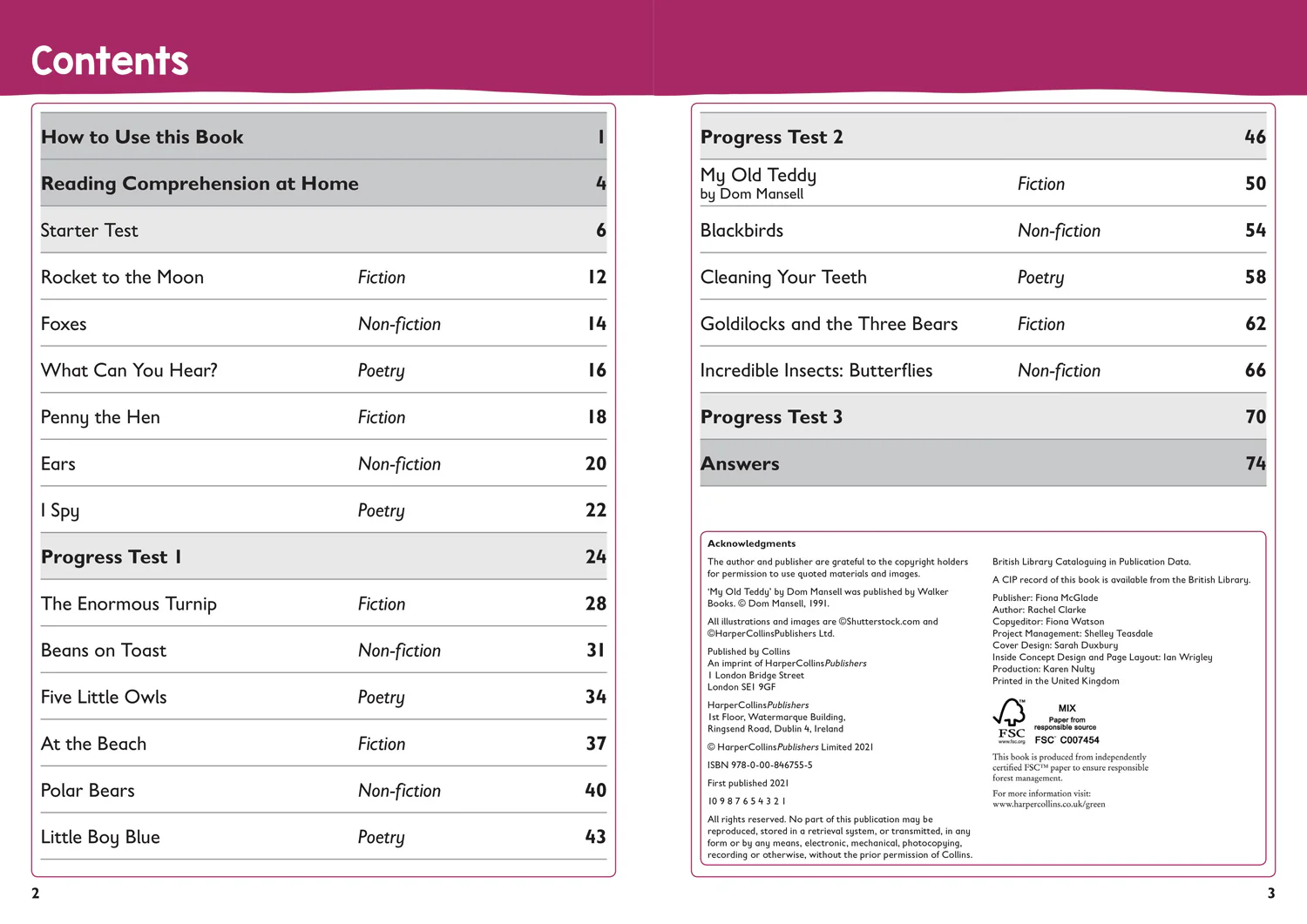 Collins KS1 Practice - Year 1 Reading Comprehension Targeted Practice Workbook: Ideal for use at home