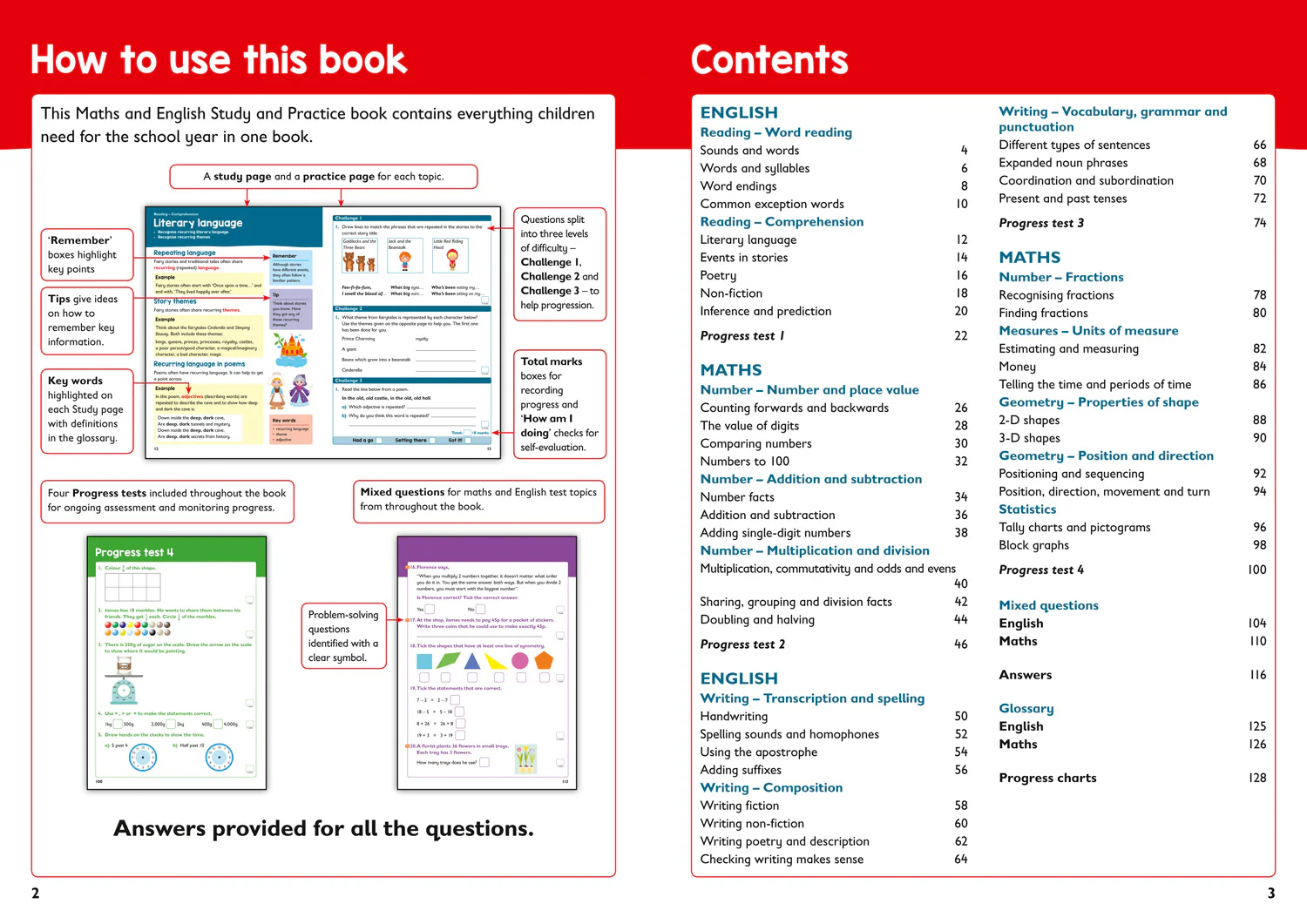 Collins KS1 Practice - Year 2 Maths and English KS1 Targeted Study & Practice Book: Ideal for use at home
