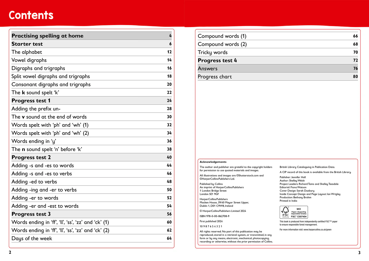 Collins KS1 Practice - Year 1 Spelling Targeted Practice Workbook: Ideal for use at home