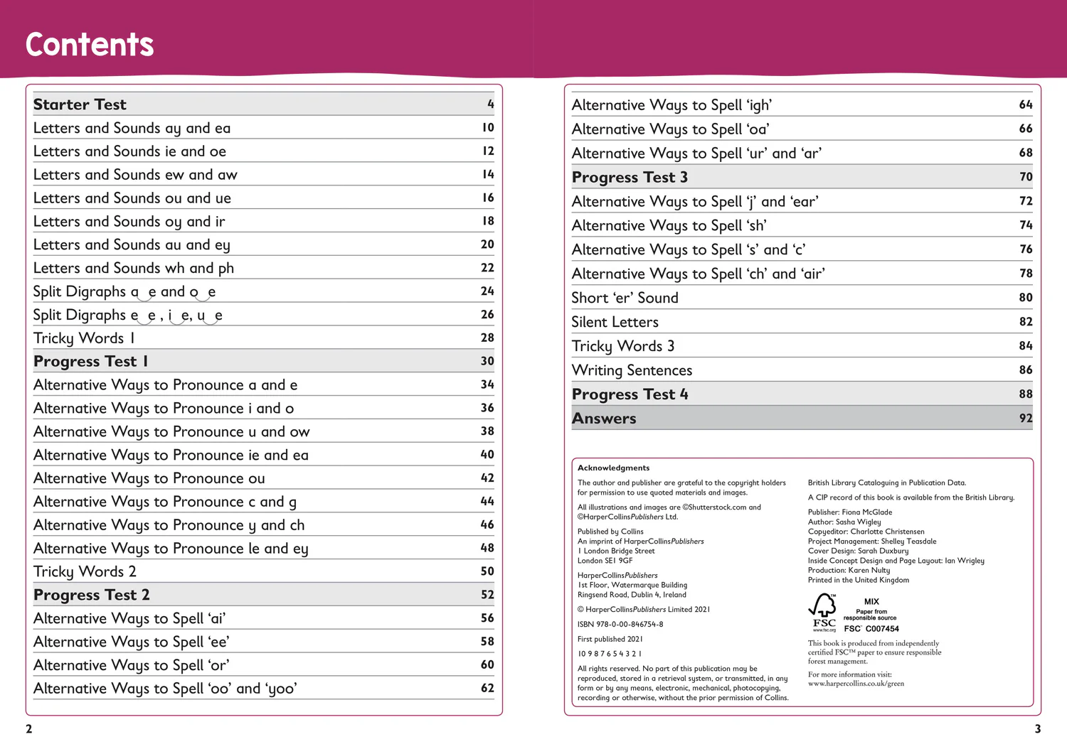 Collins KS1 Practice - Year 1 Phonics Targeted Practice Workbook: Covers Letters and Sounds Phases 5 – 6