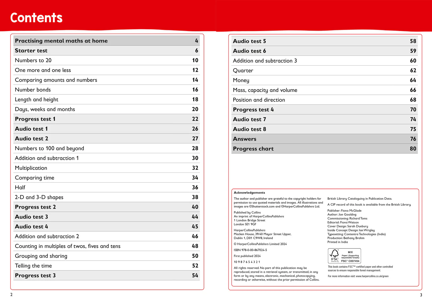 Collins KS1 Practice - Year 1 Mental Maths Targeted Practice Workbook: Ideal for use at home