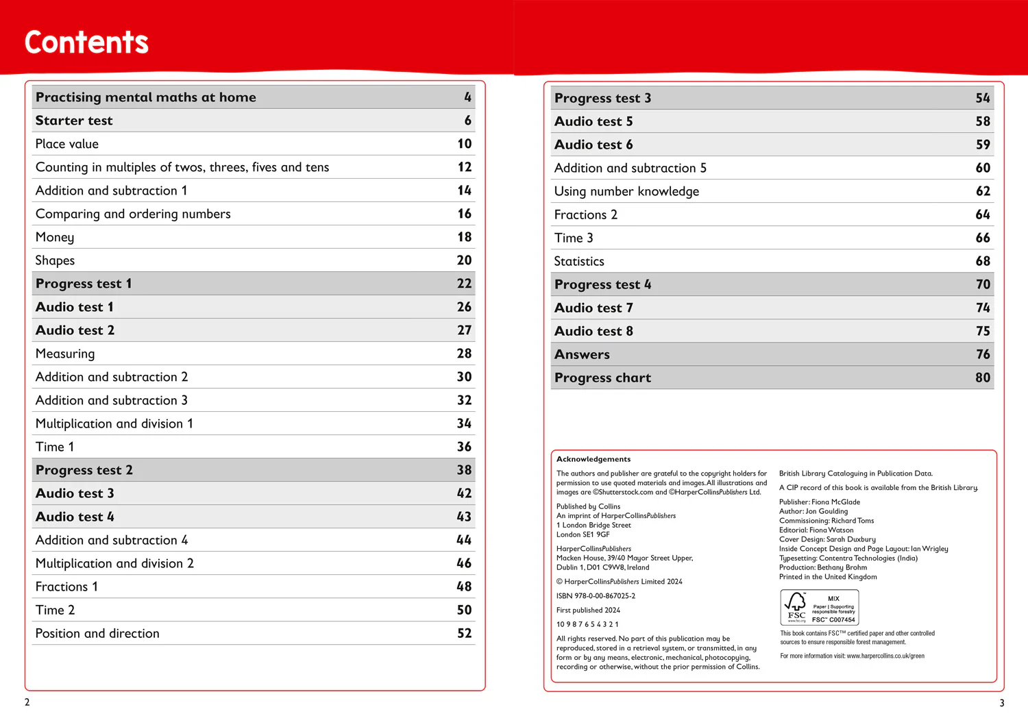 Collins KS1 Practice - Year 2 Mental Maths Targeted Practice Workbook: Ideal for use at home