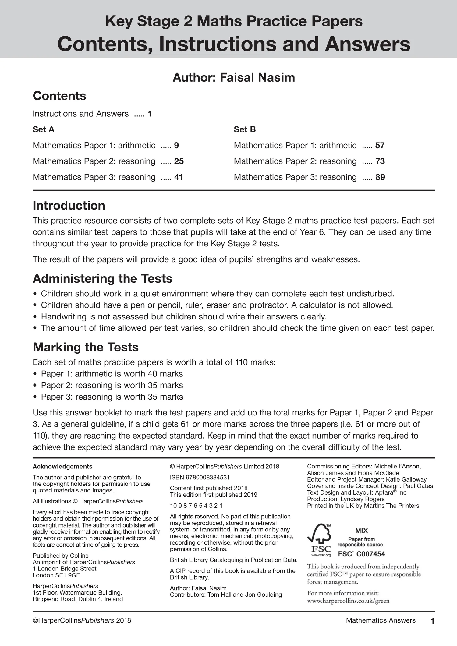 Collins KS2 SATs Practice - KS2 Maths and English SATs Practice Papers: for the 2025 tests