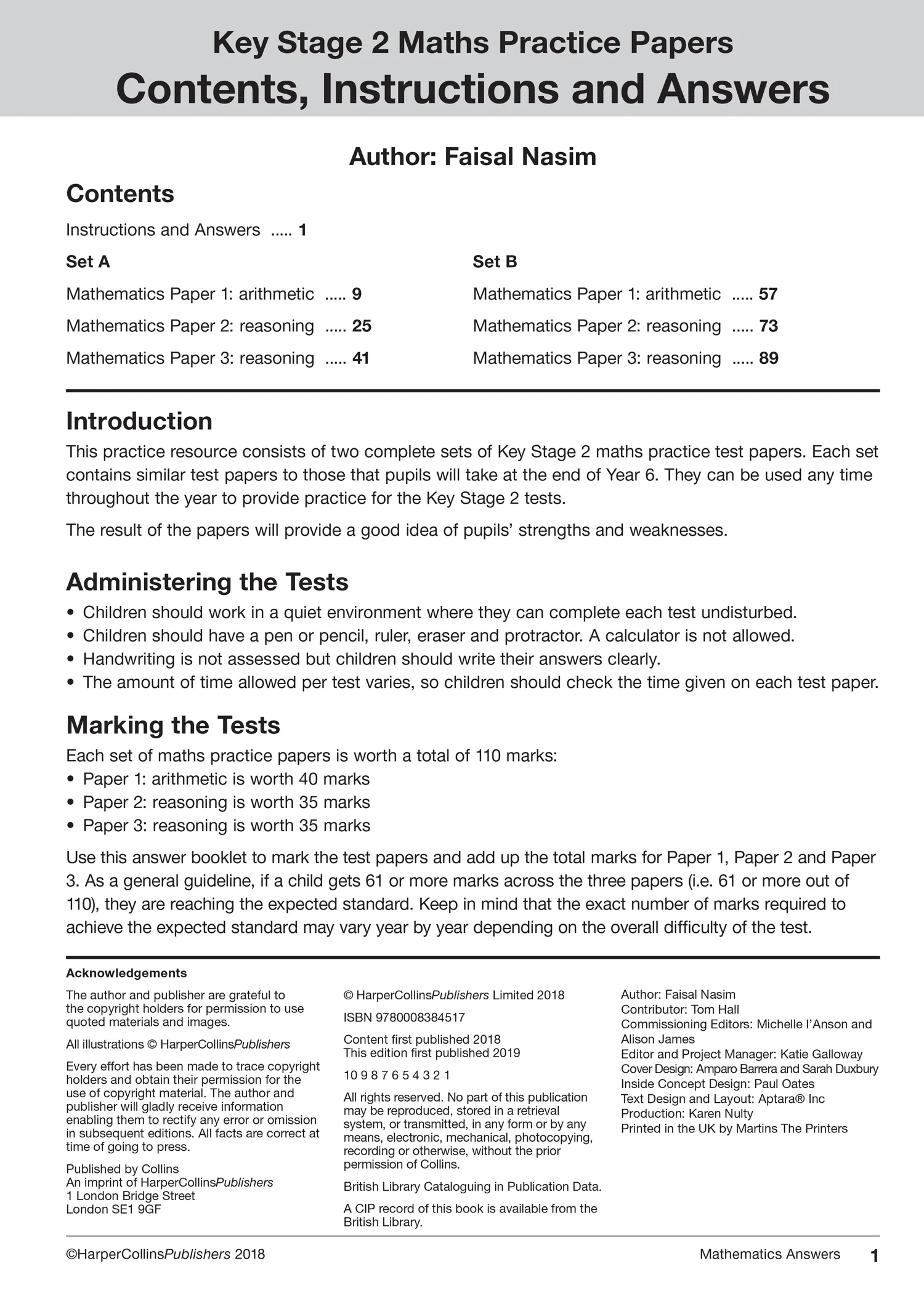 Collins KS2 SATs Practice - KS2 Maths SATs Practice Papers: for the 2025 tests
