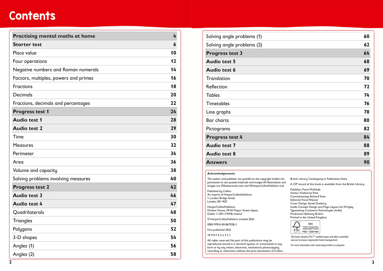 Collins KS2 Practice - Year 5 Mental Maths Targeted Practice Workbook: Ideal for use at home