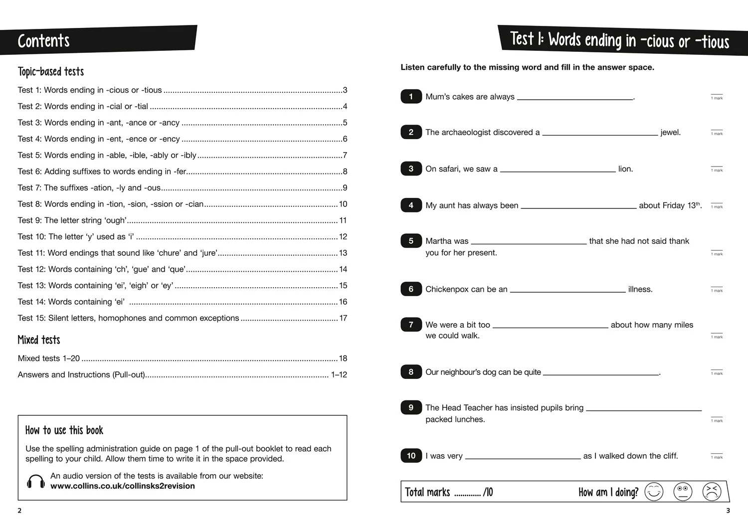 Collins KS2 SATs Practice - KS2 Spelling SATs Practice Question Book: for the 2026 tests