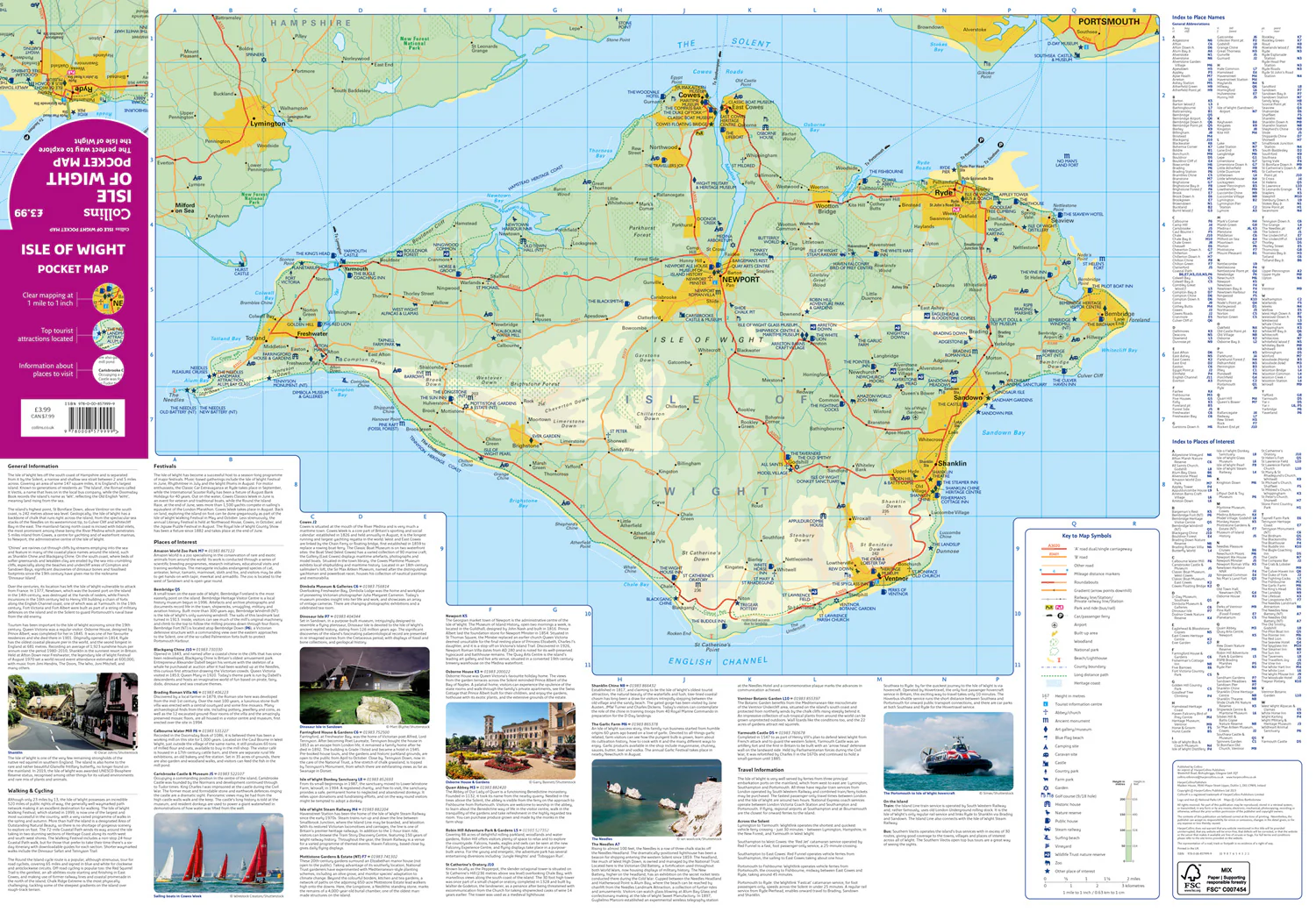 Isle of Wight Pocket Map: The perfect way to explore the Isle of Wight