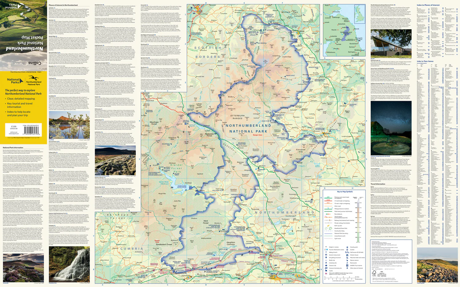Northumberland National Park Pocket Map: The perfect guide to explore this area of outstanding natural beauty