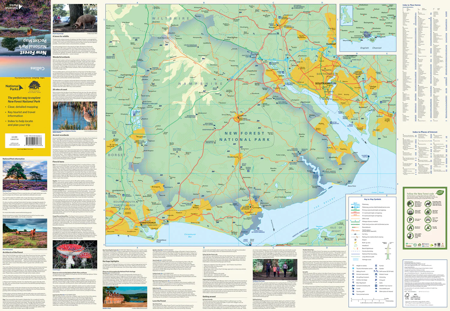 New Forest National Park Pocket Map: The perfect guide to explore this area of outstanding natural beauty
