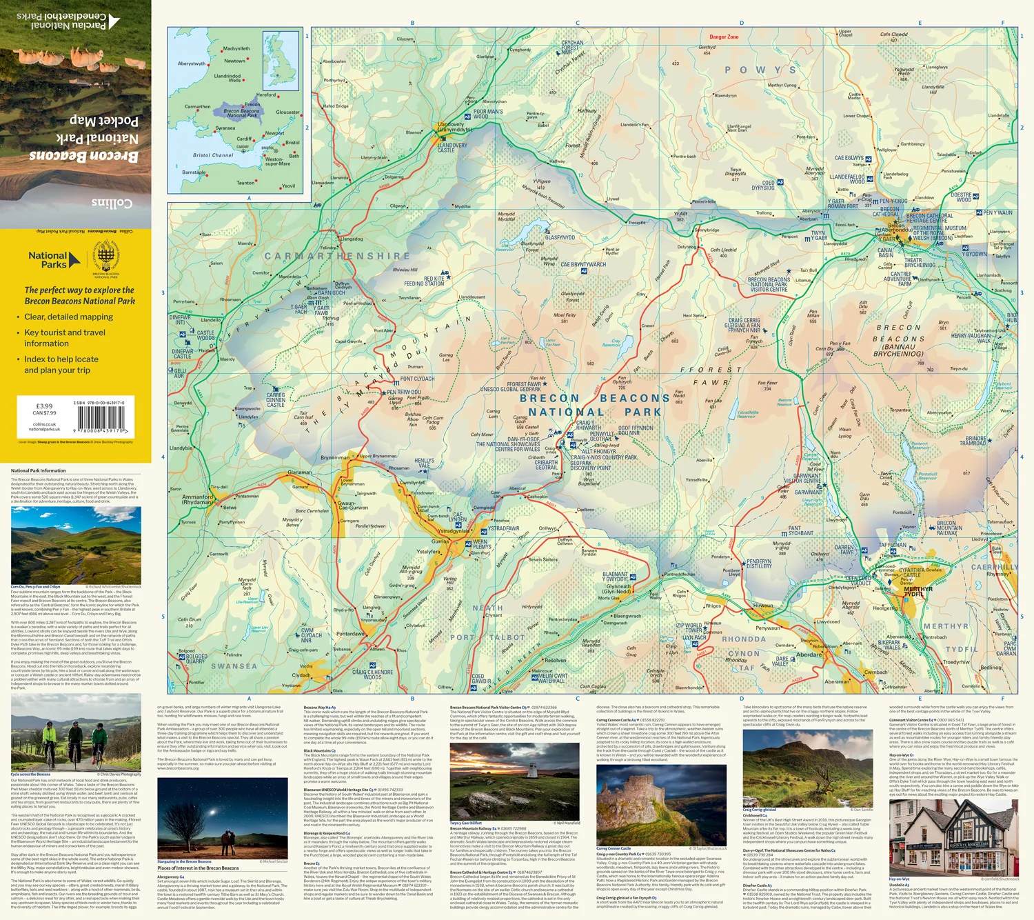 Brecon Beacons National Park Pocket Map: The perfect guide to explore this area of outstanding natural beauty