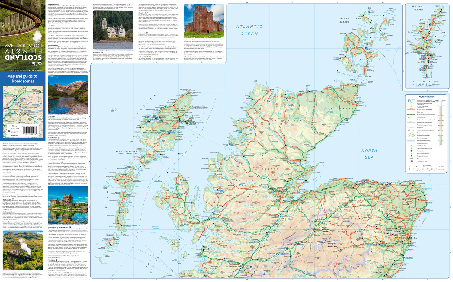 Collins Scotland Film and TV Location Map