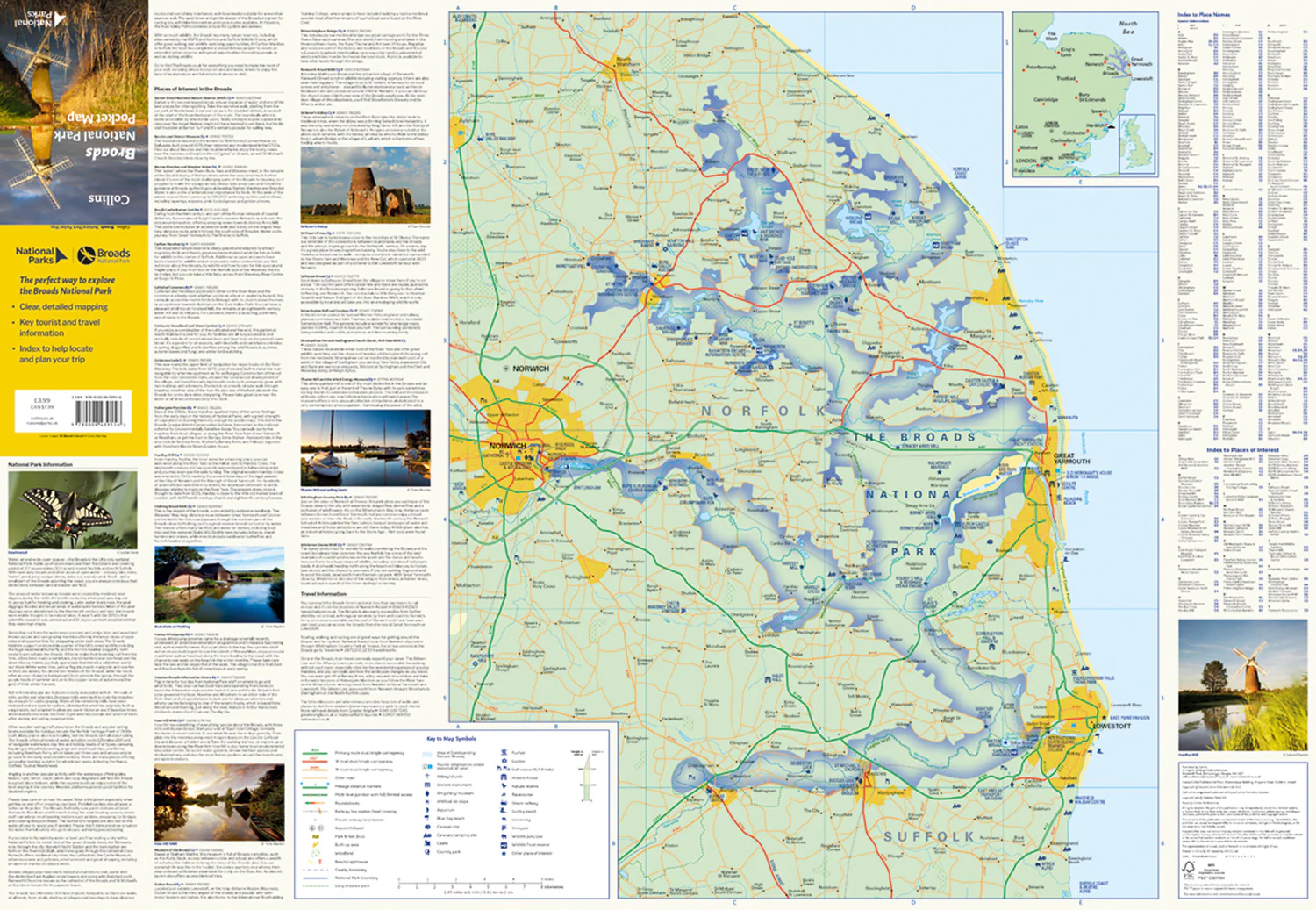 Broads National Park Pocket Map: The perfect guide to explore this area of outstanding natural beauty