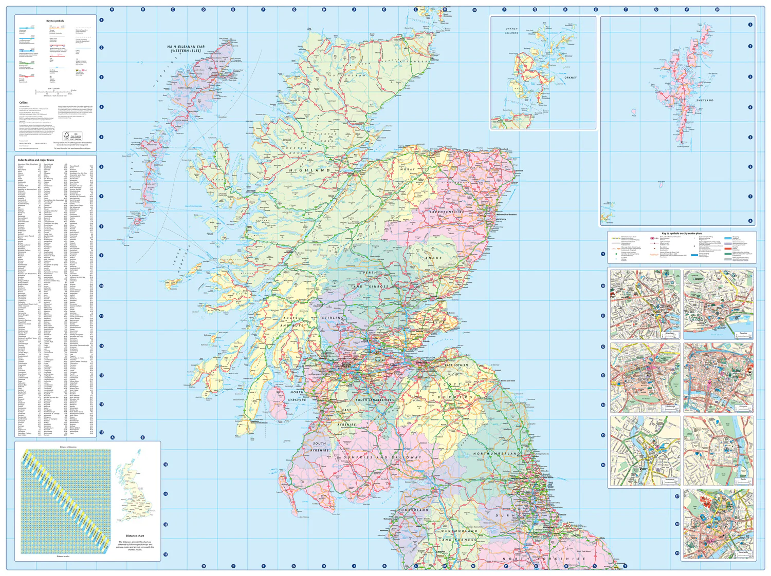 Collins Road Atlas - 2027 Collins Road Map Of Britain: Folded Map - Collins