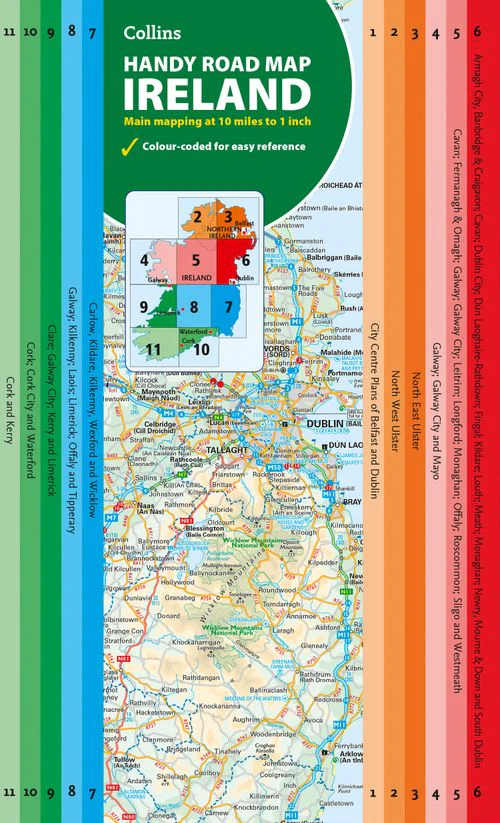 Collins Road Atlas - Map of Ireland Handy: Ideal for route planning