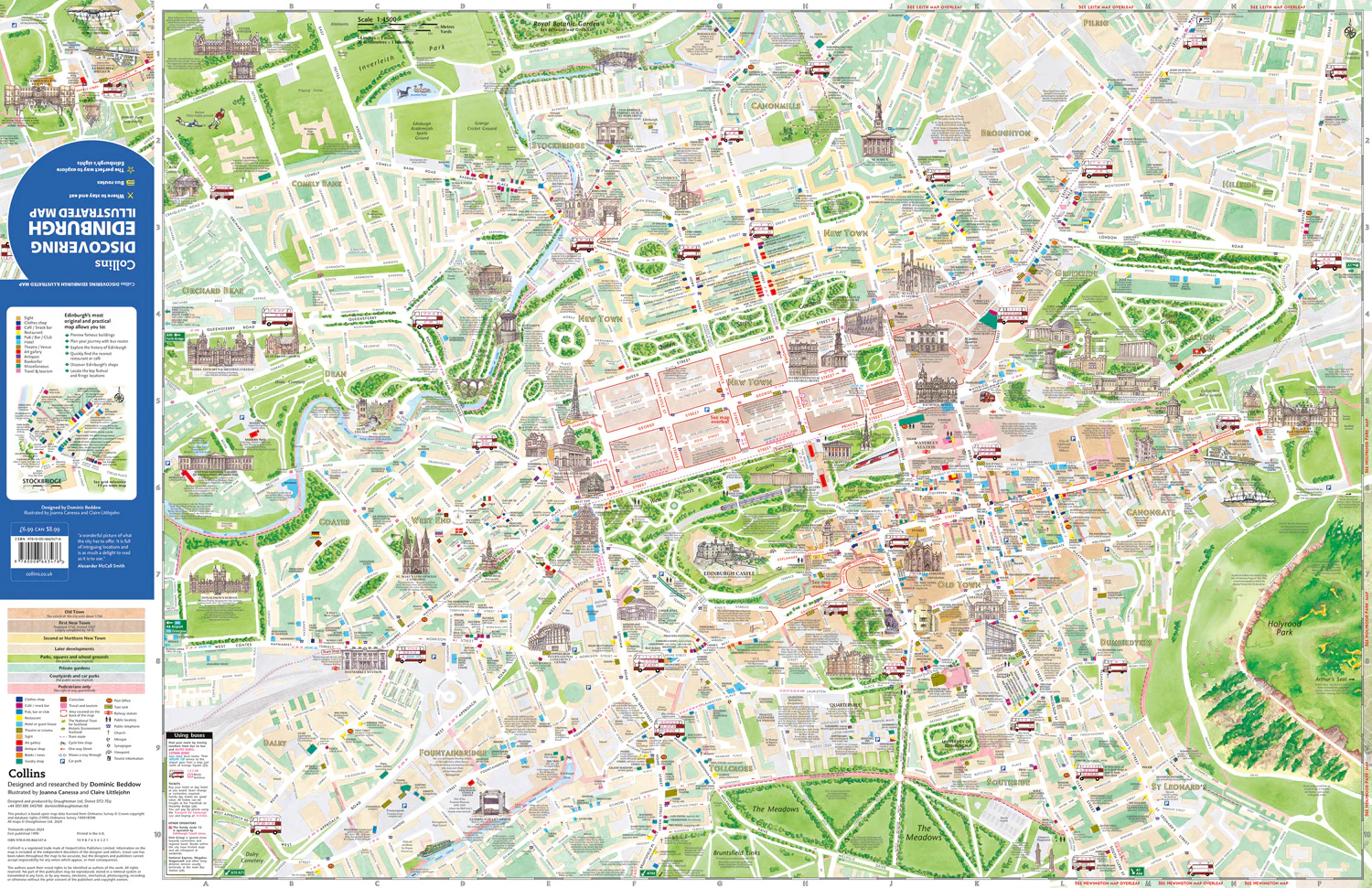 Discovering Edinburgh Illustrated Map: Ideal for exploring