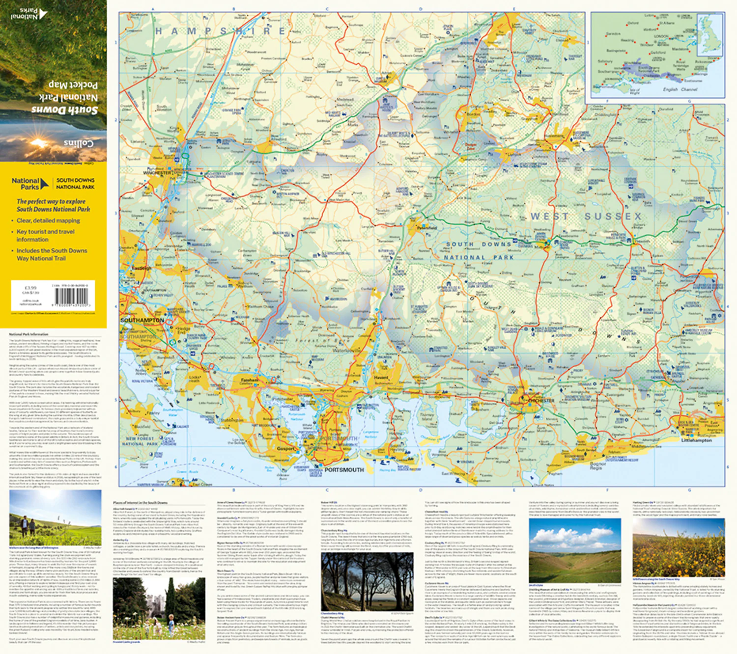 South Downs National Park Pocket Map: The perfect guide to explore this area of outstanding natural beauty