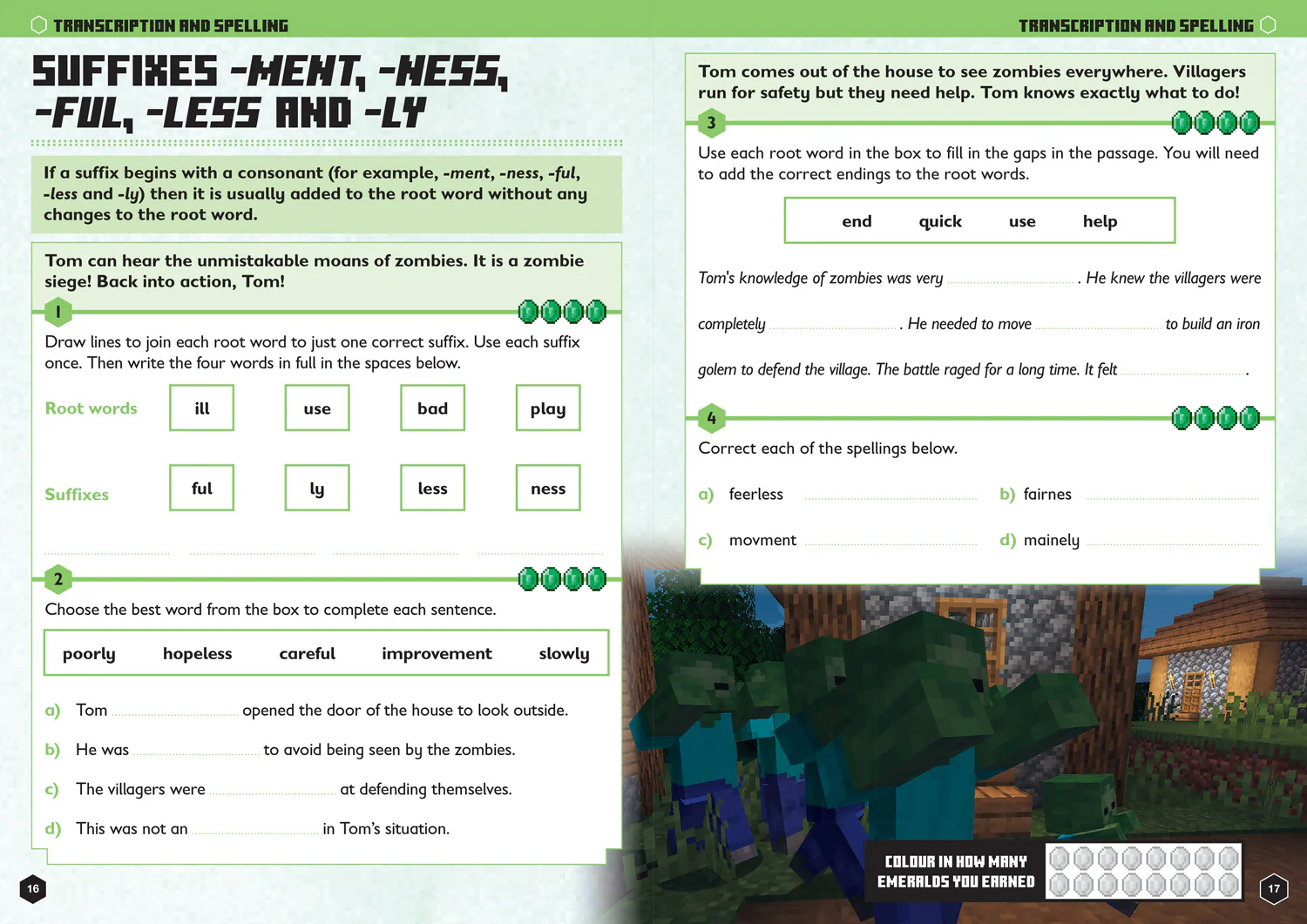 Minecraft Education - Minecraft English Ages 6-7: Official Workbook