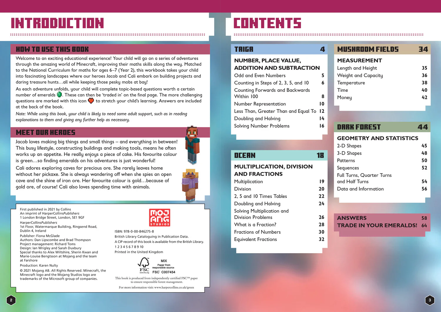 Minecraft Education - Minecraft Maths Ages 6-7: Official Workbook