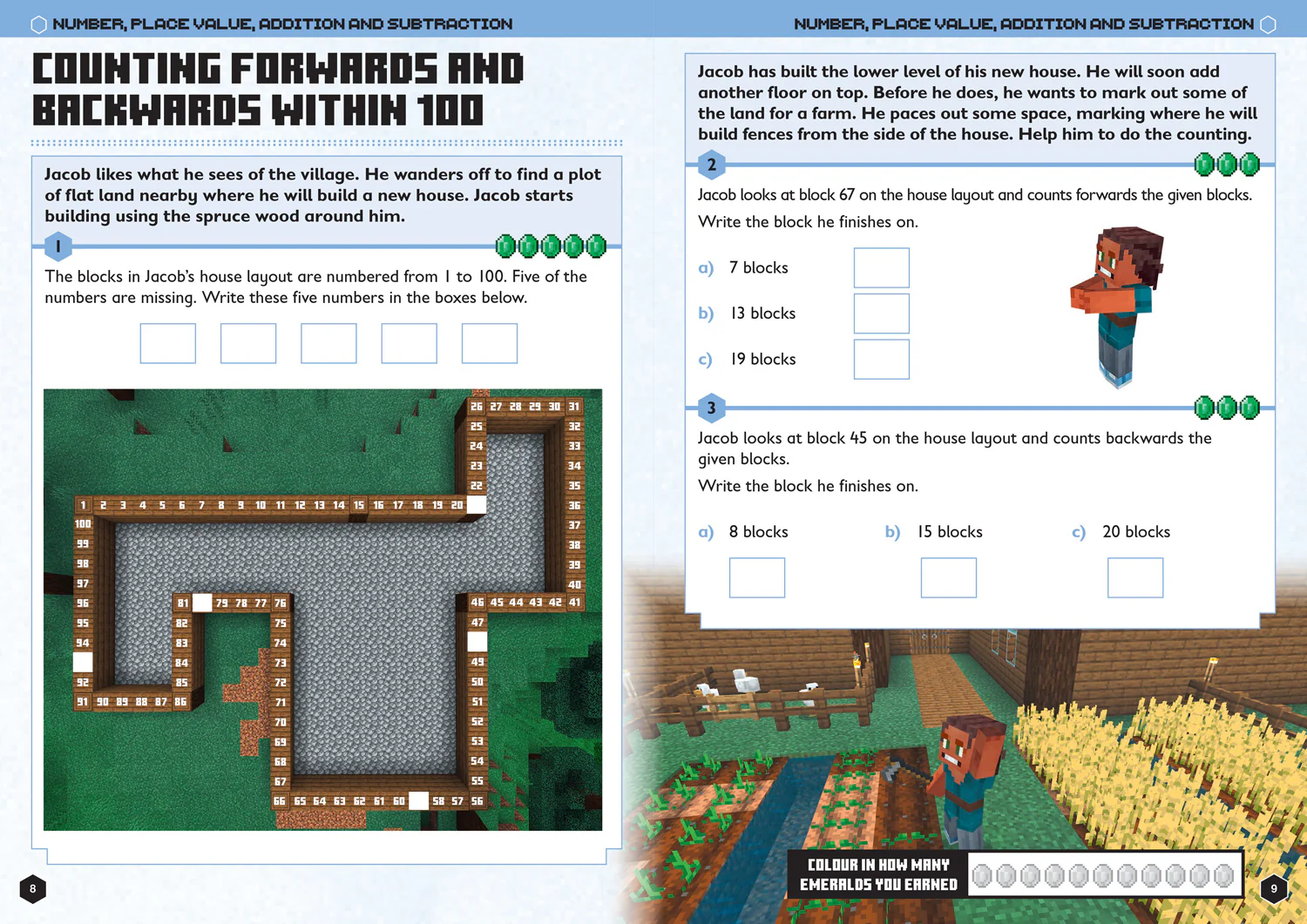 Minecraft Education - Minecraft Maths Ages 6-7: Official Workbook